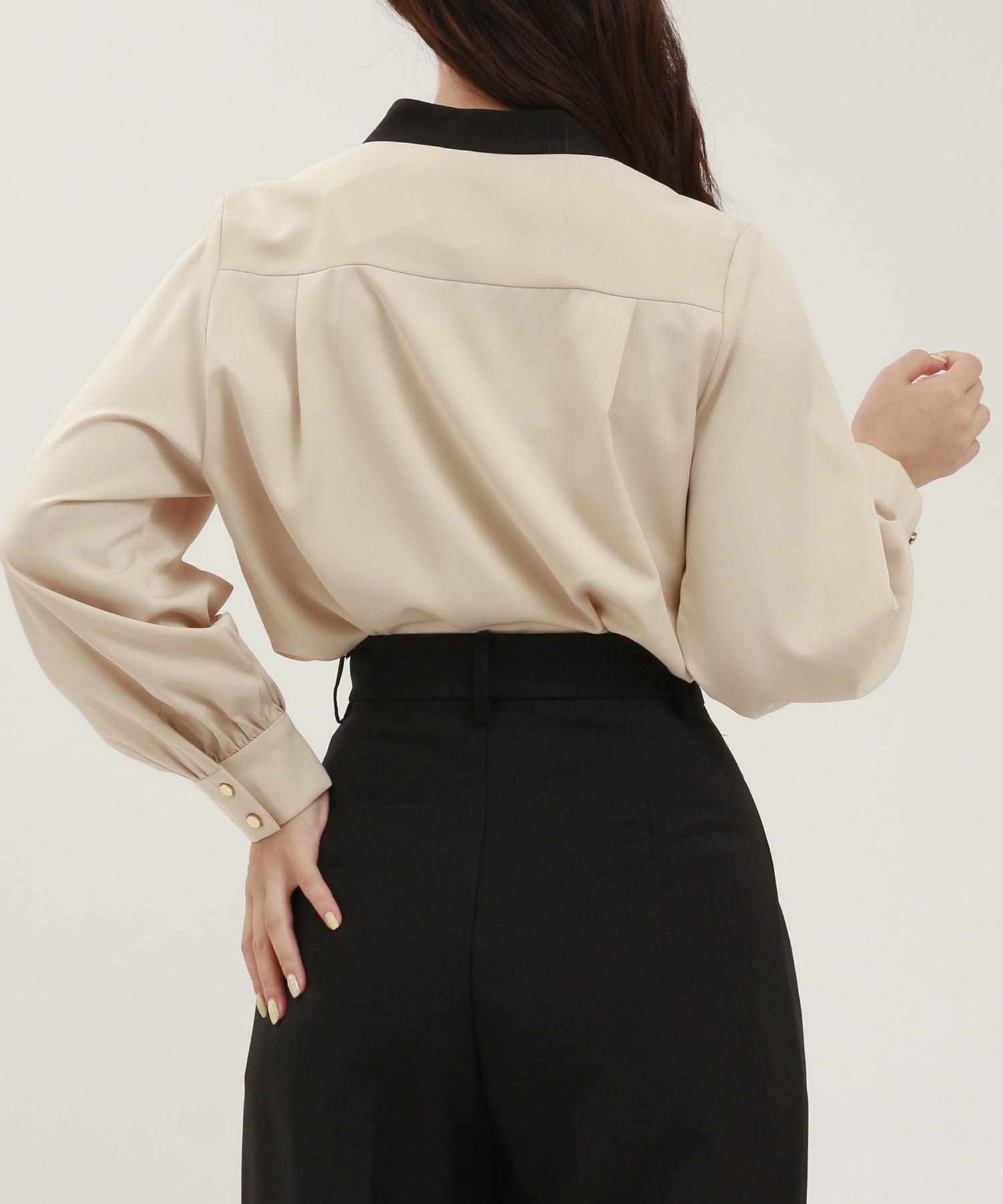 ベージュ model:160 着用サイズ:M