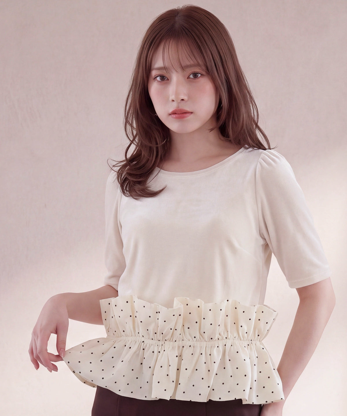 アイボリー (AI画像) model:160cm 着用サイズ:M