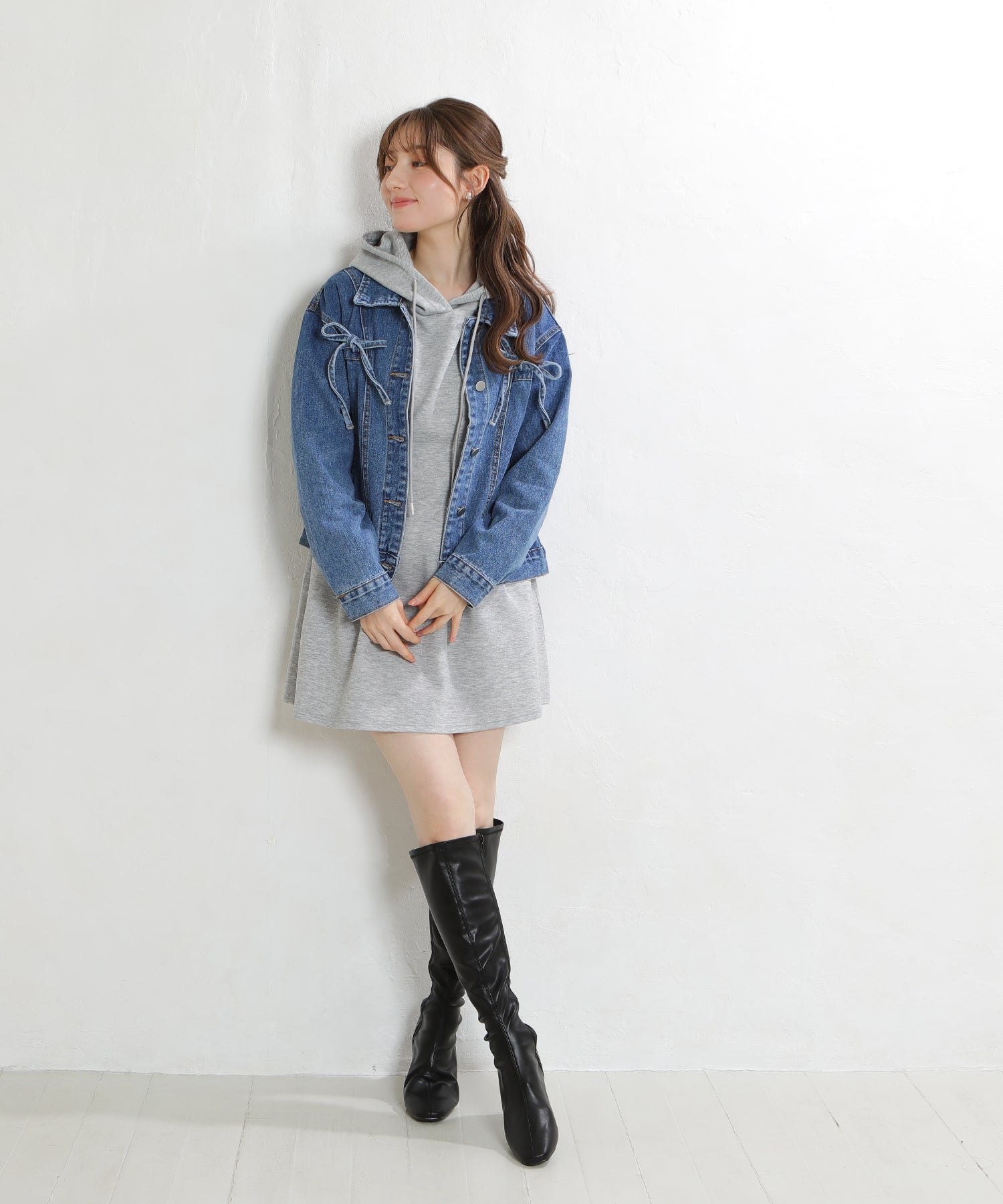 ブルー model:163 着用サイズ:M