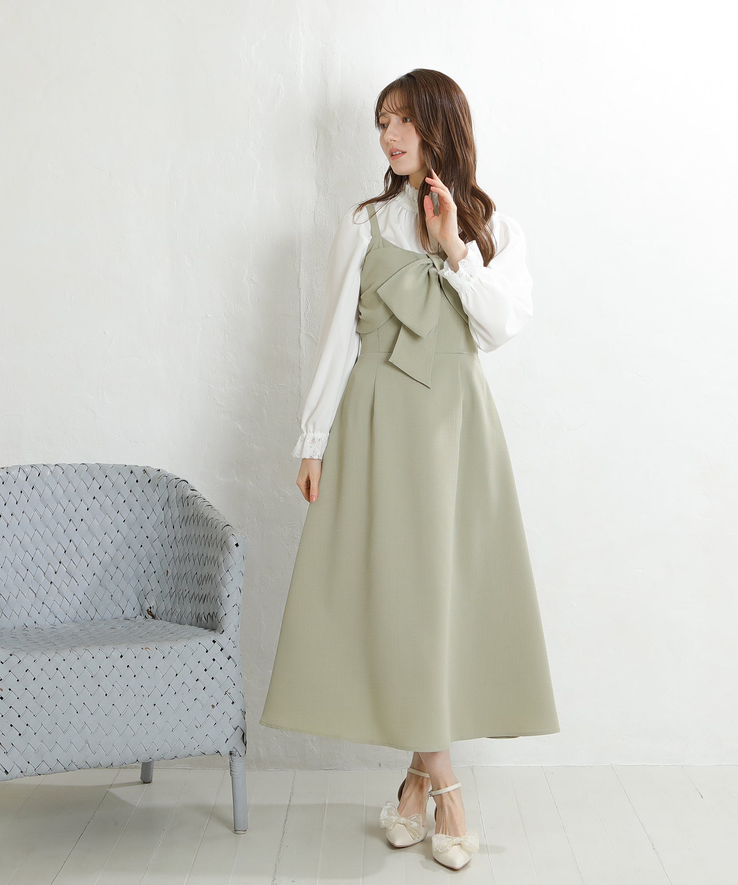 ホワイト model:163 着用サイズ:M