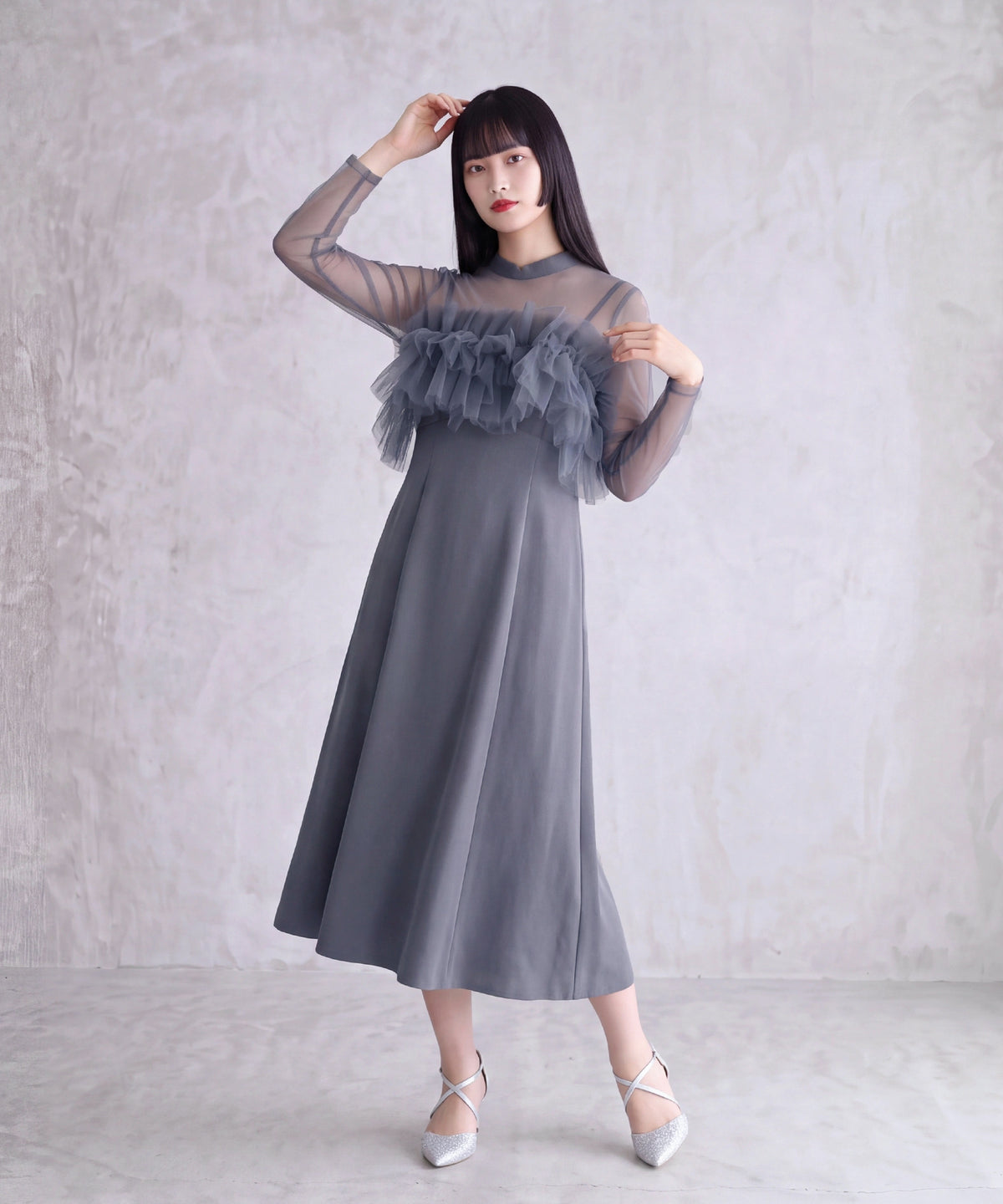 ブルー(AI画像)　model：160　着用サイズ：S