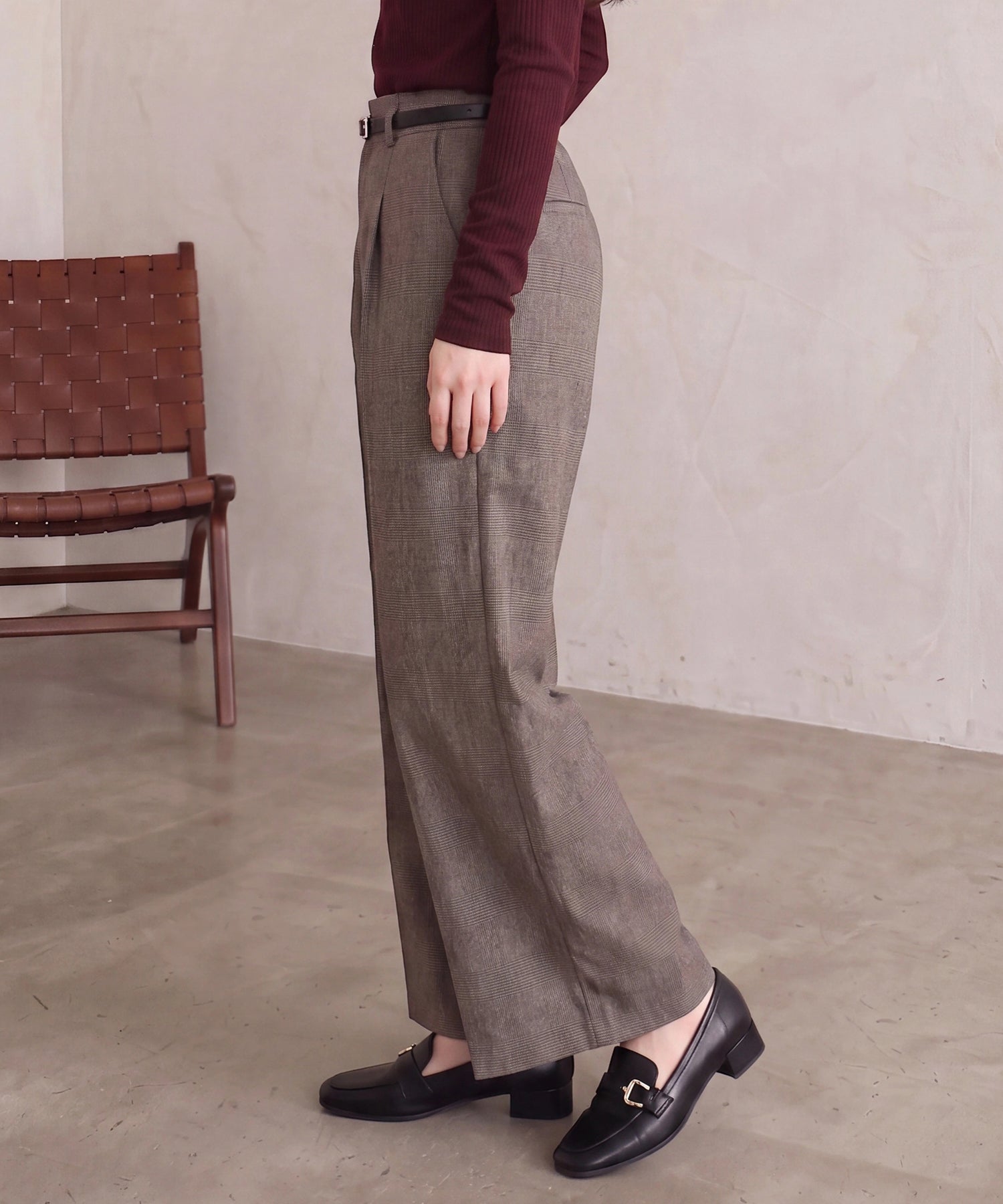 ブラウン　model:160cm  着用サイズ：M