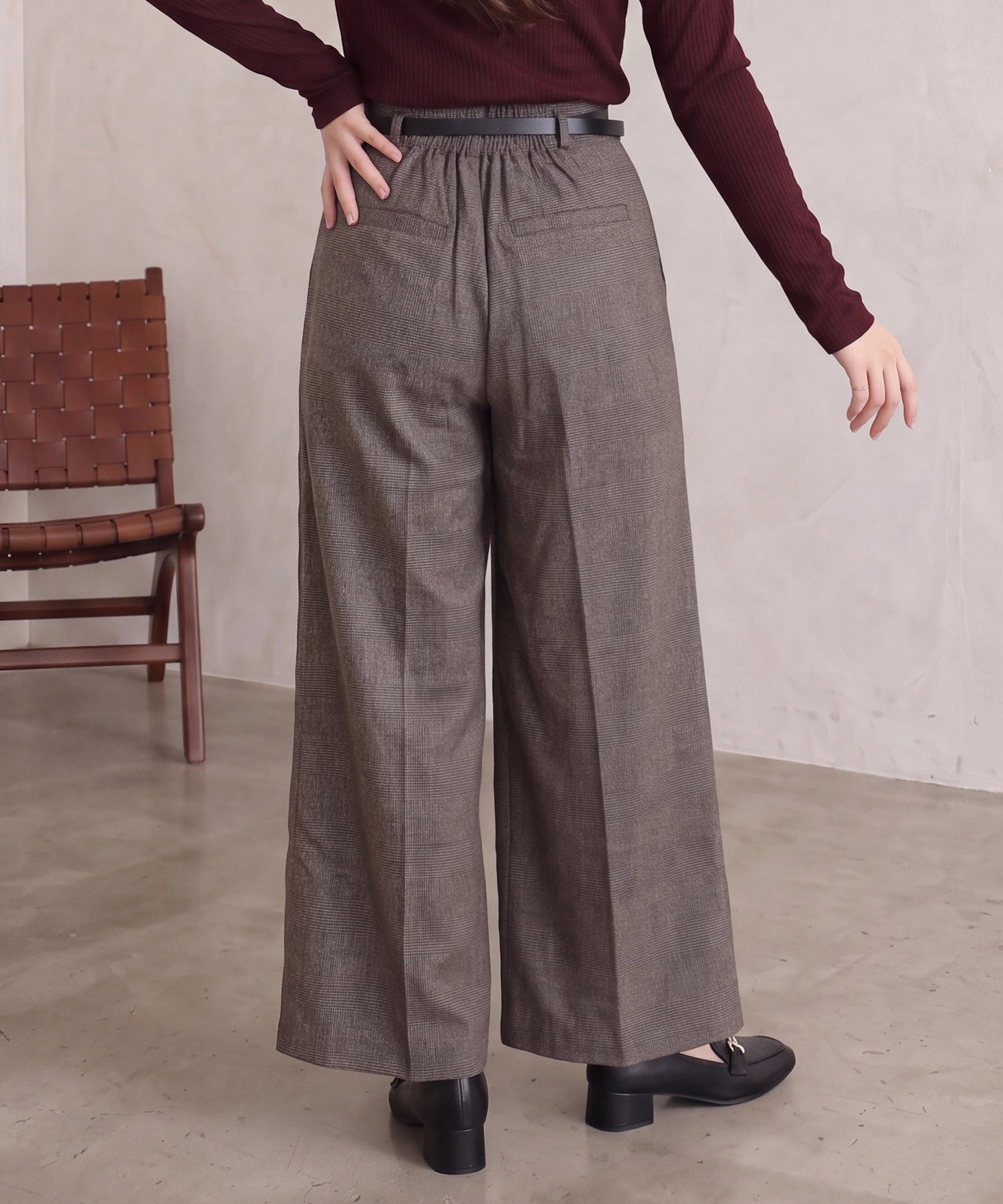 ブラウン　model:160cm  着用サイズ：M