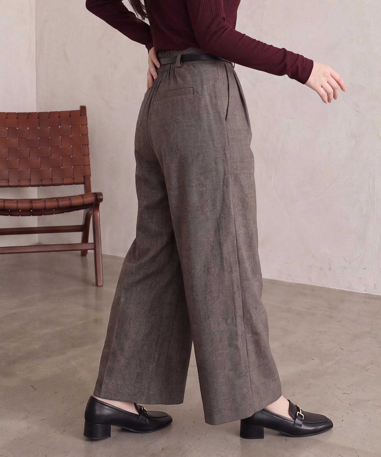 ブラウン　model:160cm  着用サイズ：M