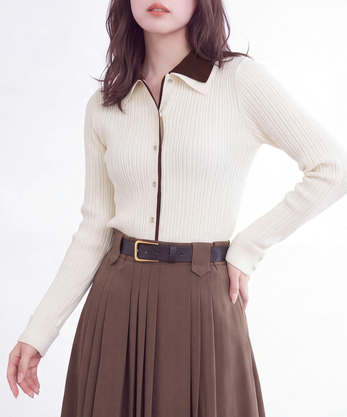 アイボリー(AI画像) model：160cm 