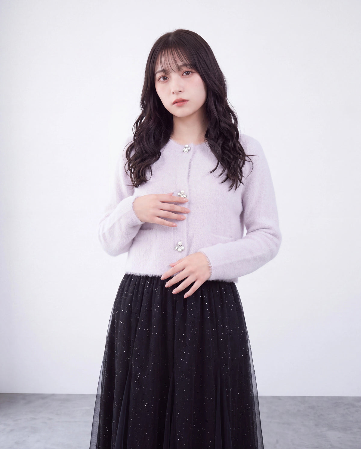 ラベンダー(AI画像) model：160cm 着用サイズ：M