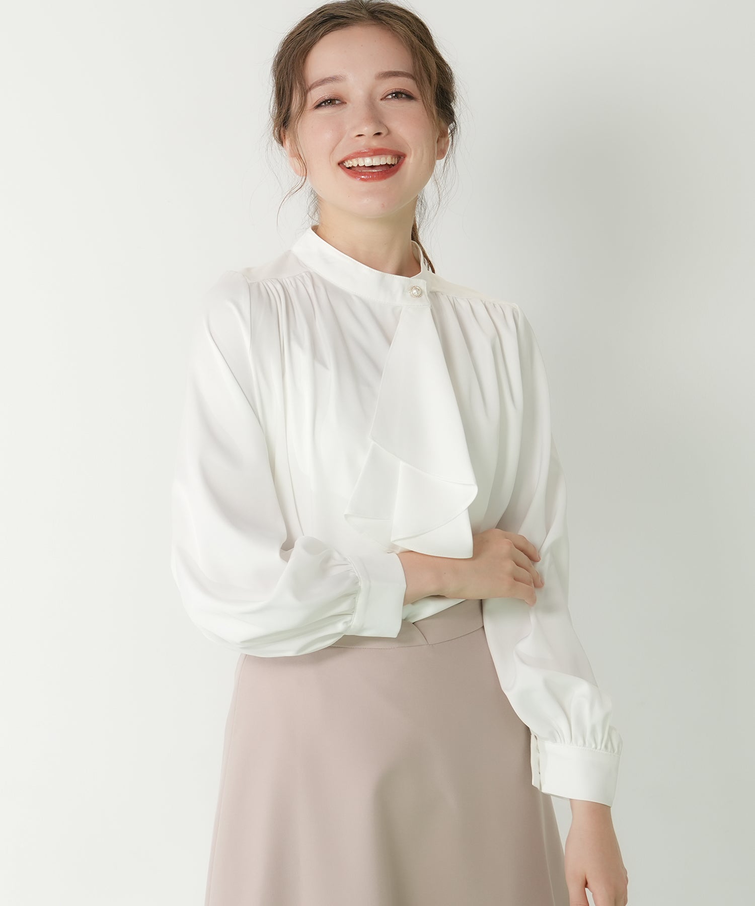 Ashime Ruffle Bowtie Blouse