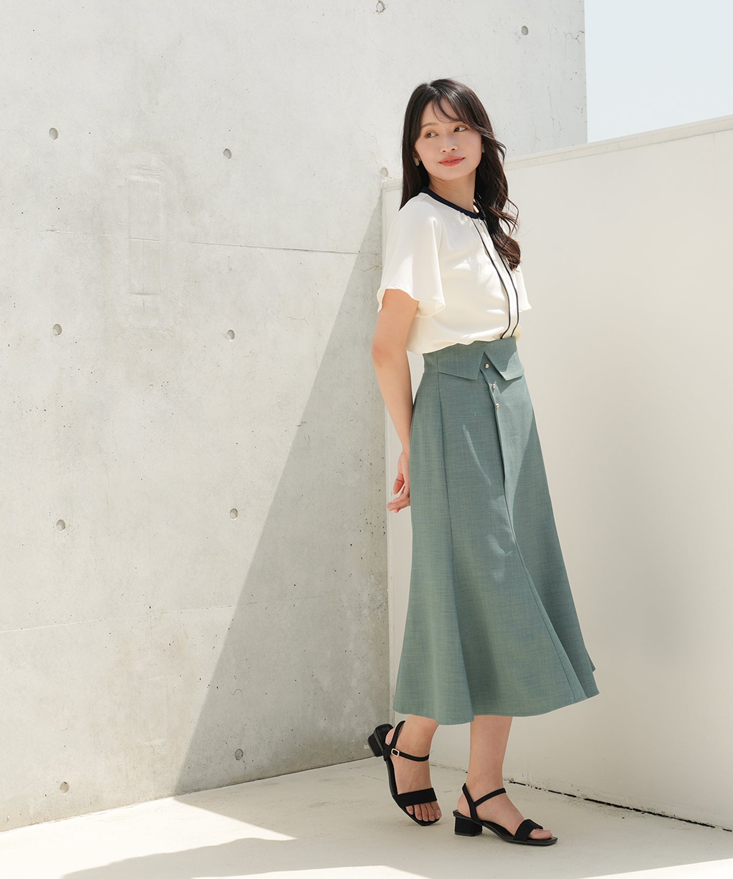 アイボリー　model：165cm　着用サイズ：M