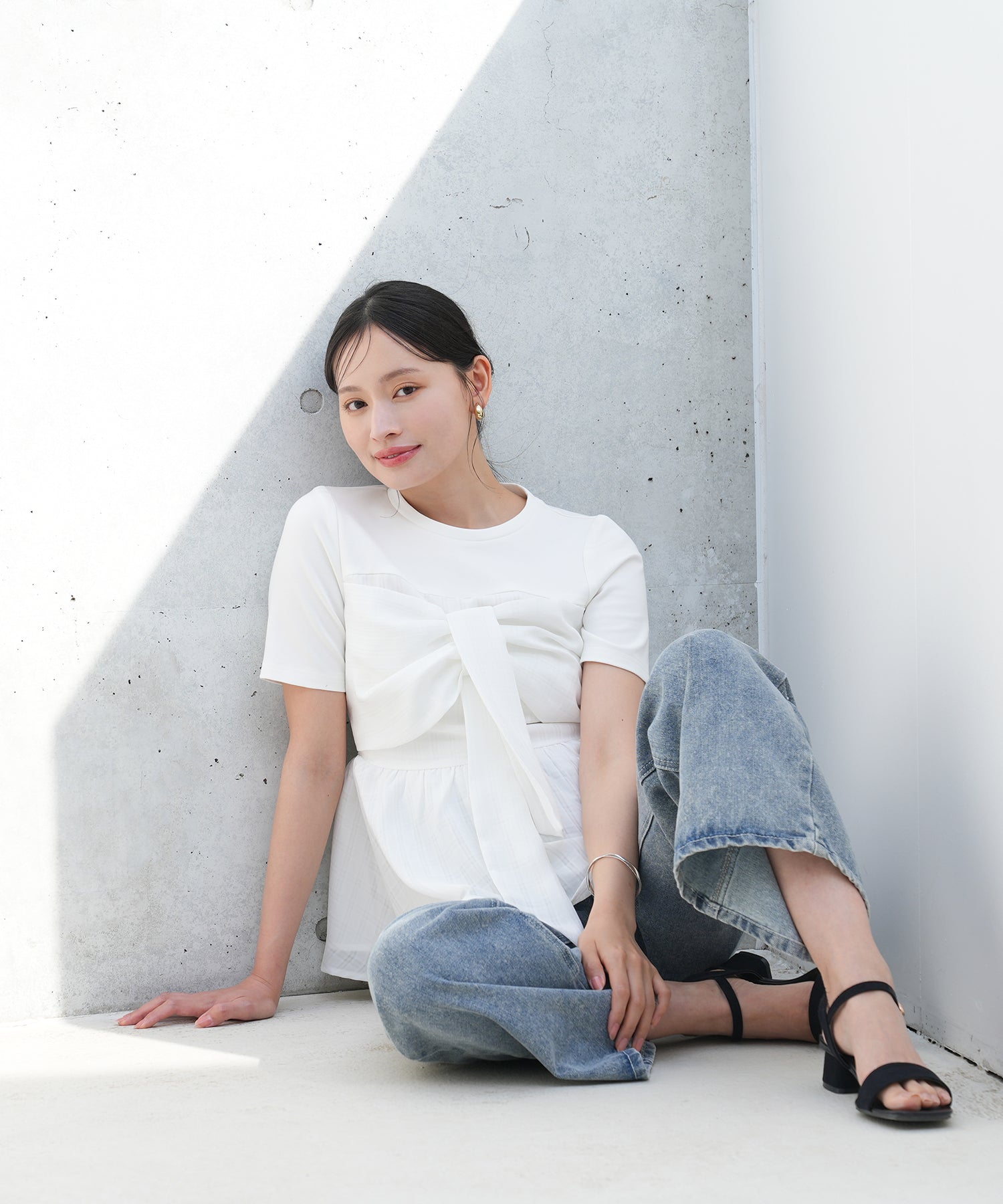 ホワイト　model：165　着用サイズ：M