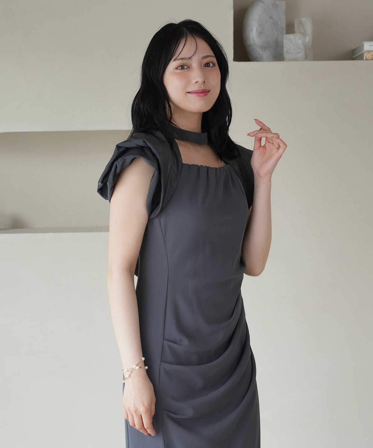 チャコール　MODEL：164　着用サイズ：M