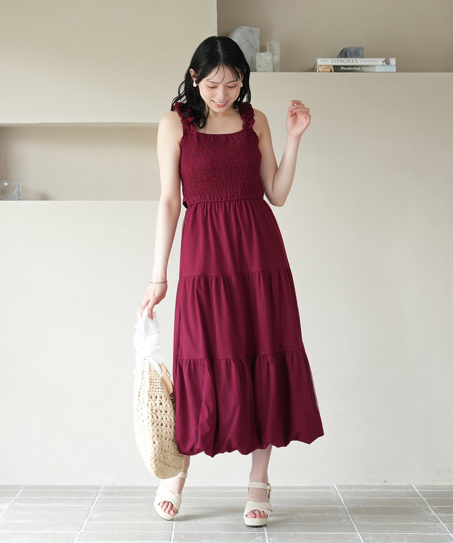 ワイン　model：164　着用サイズ：M