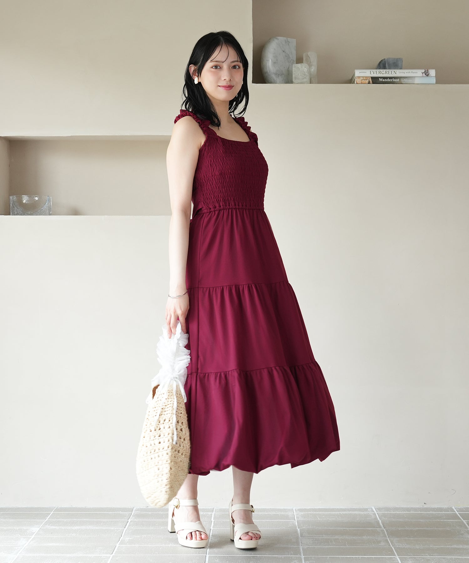 ワイン　model：164　着用サイズ：M