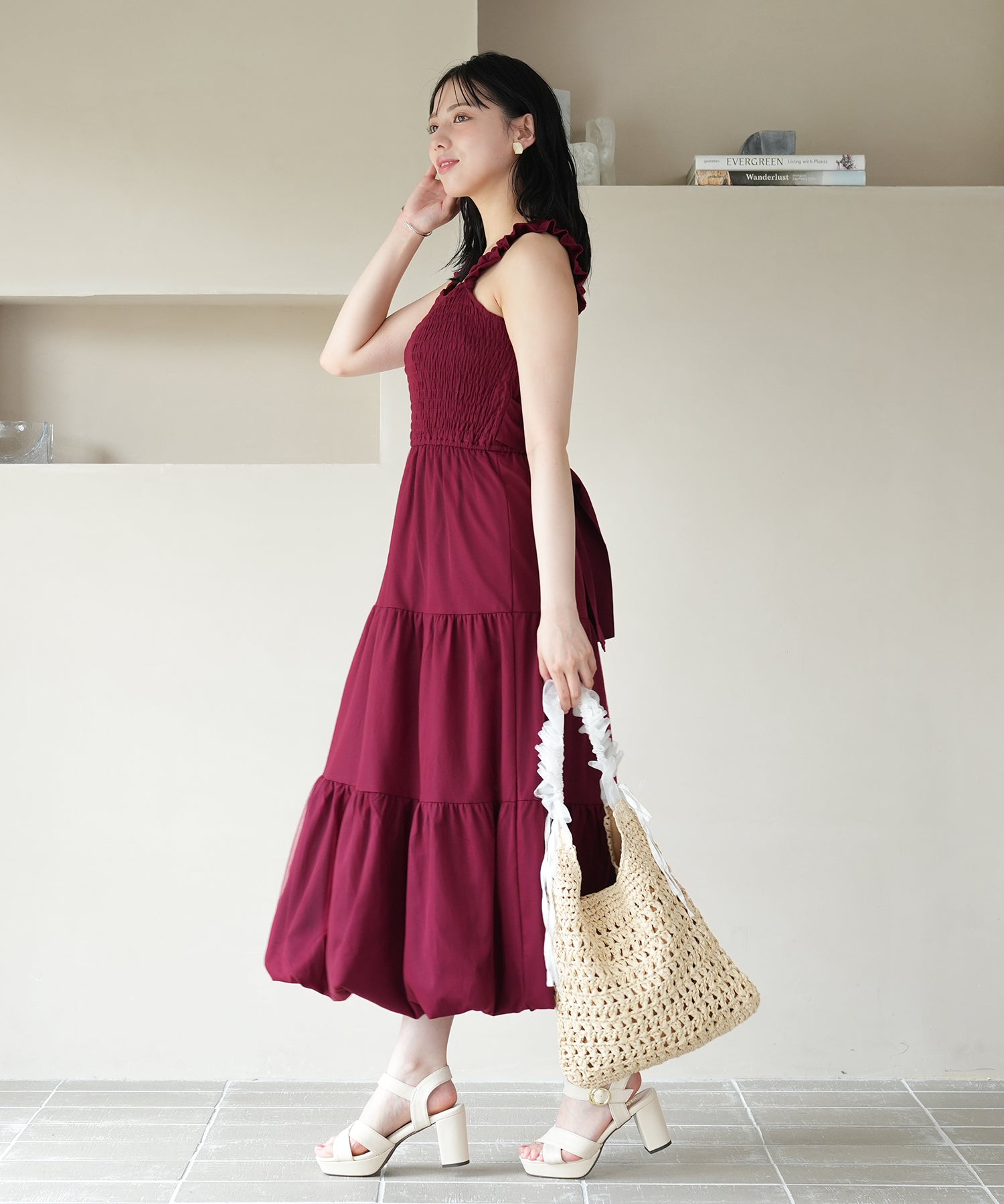 ワイン　model：164　着用サイズ：M