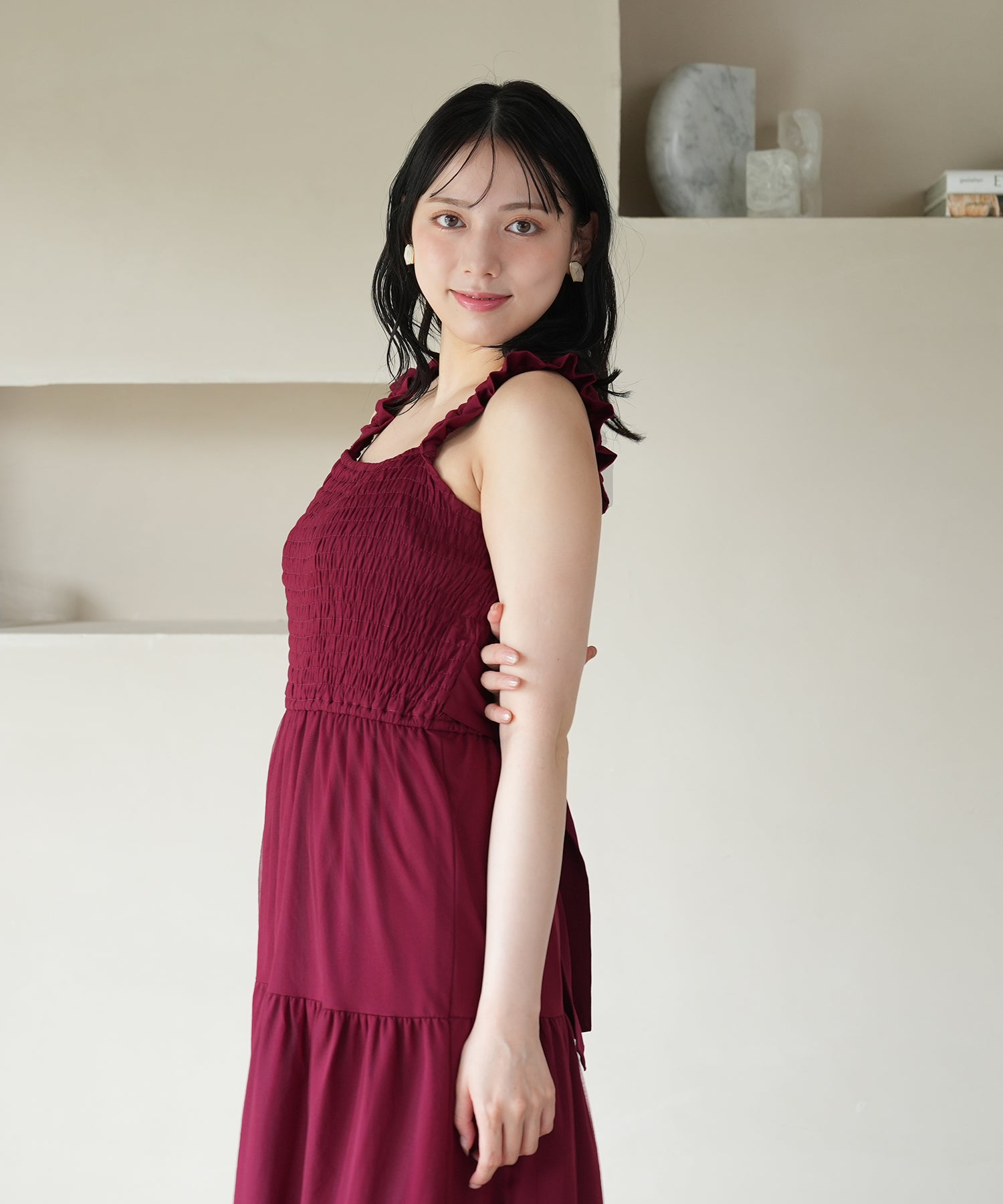 ワイン　model：164　着用サイズ：M