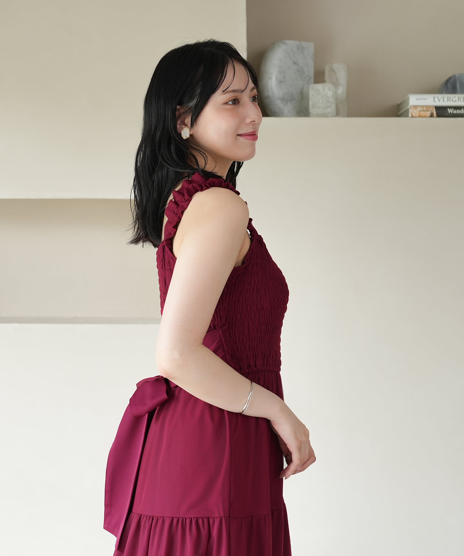 ワイン　model：164　着用サイズ：M