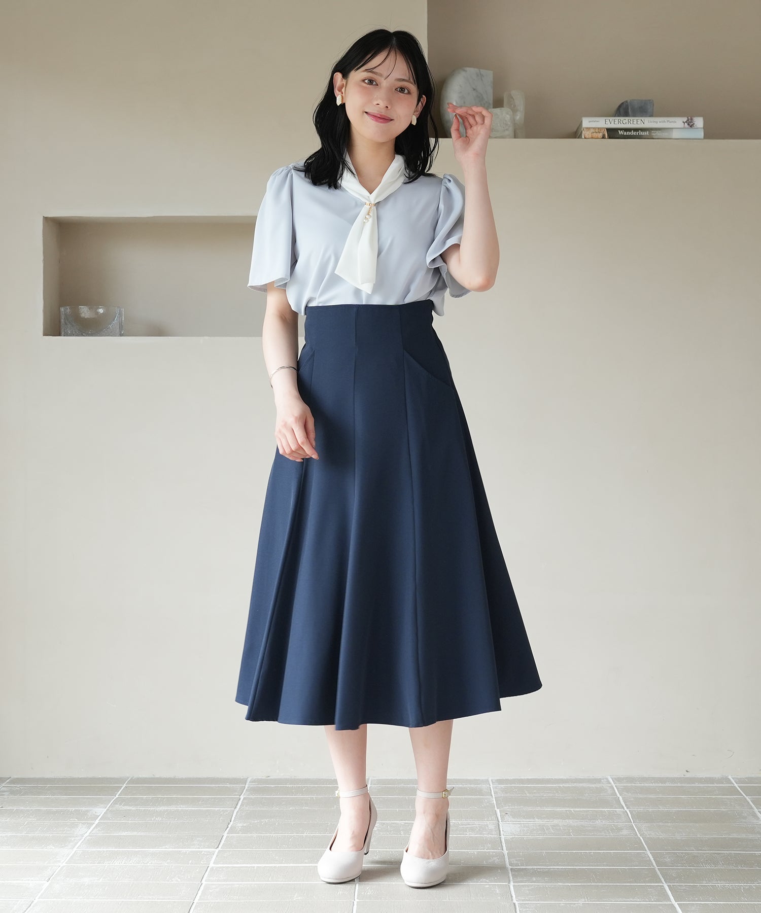 ネイビー　model：164　着用サイズ：M