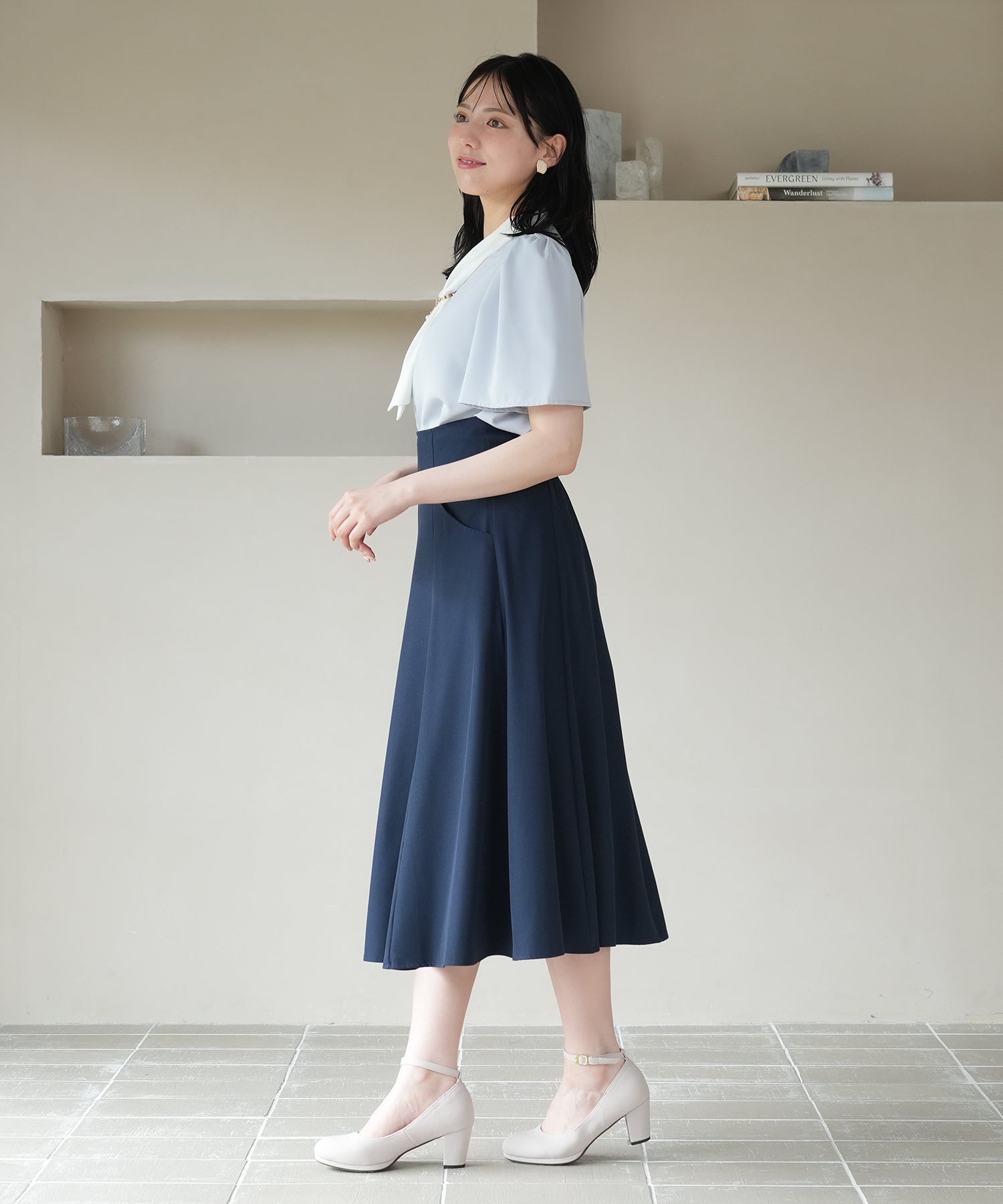 ネイビー　model：164　着用サイズ：M