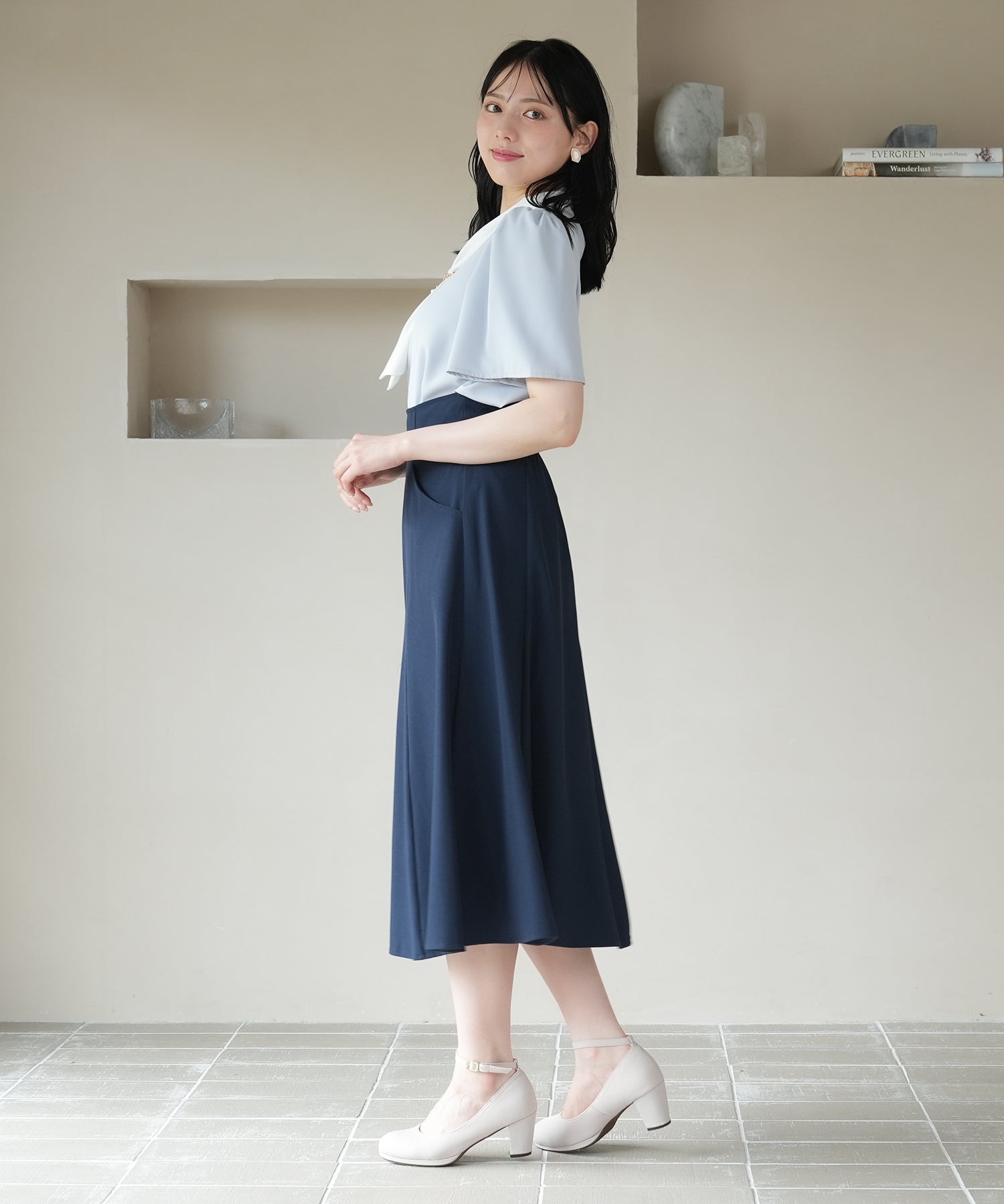 ネイビー　model：164　着用サイズ：M