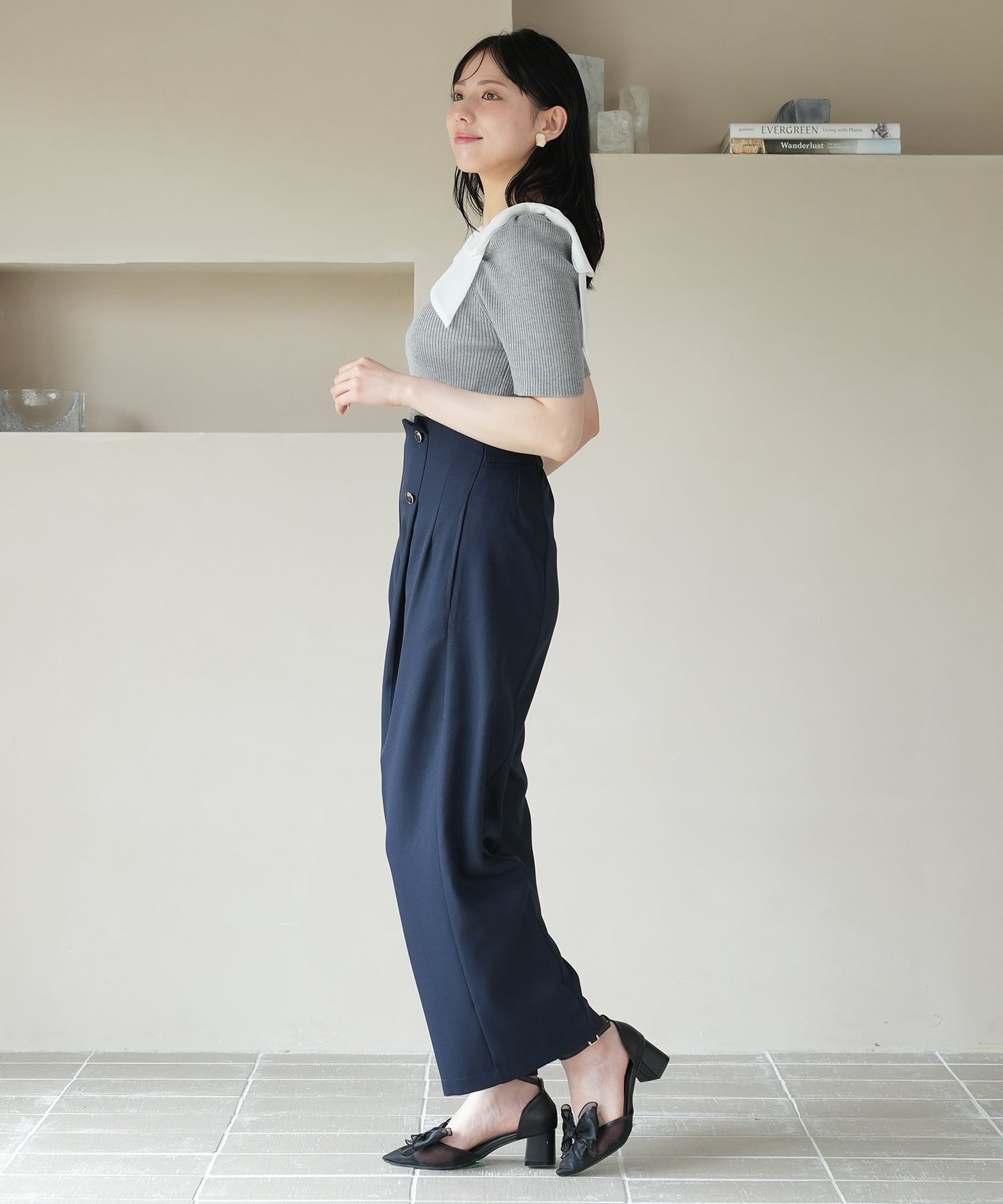 ネイビー　model：164　着用サイズ：M