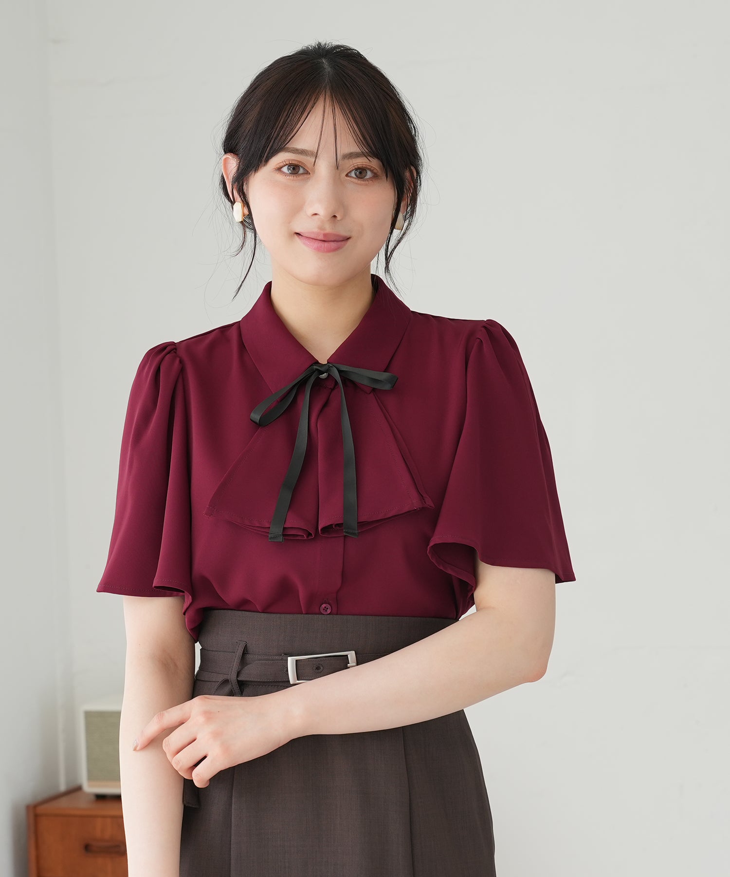 ワイン　model：164　着用サイズ：M