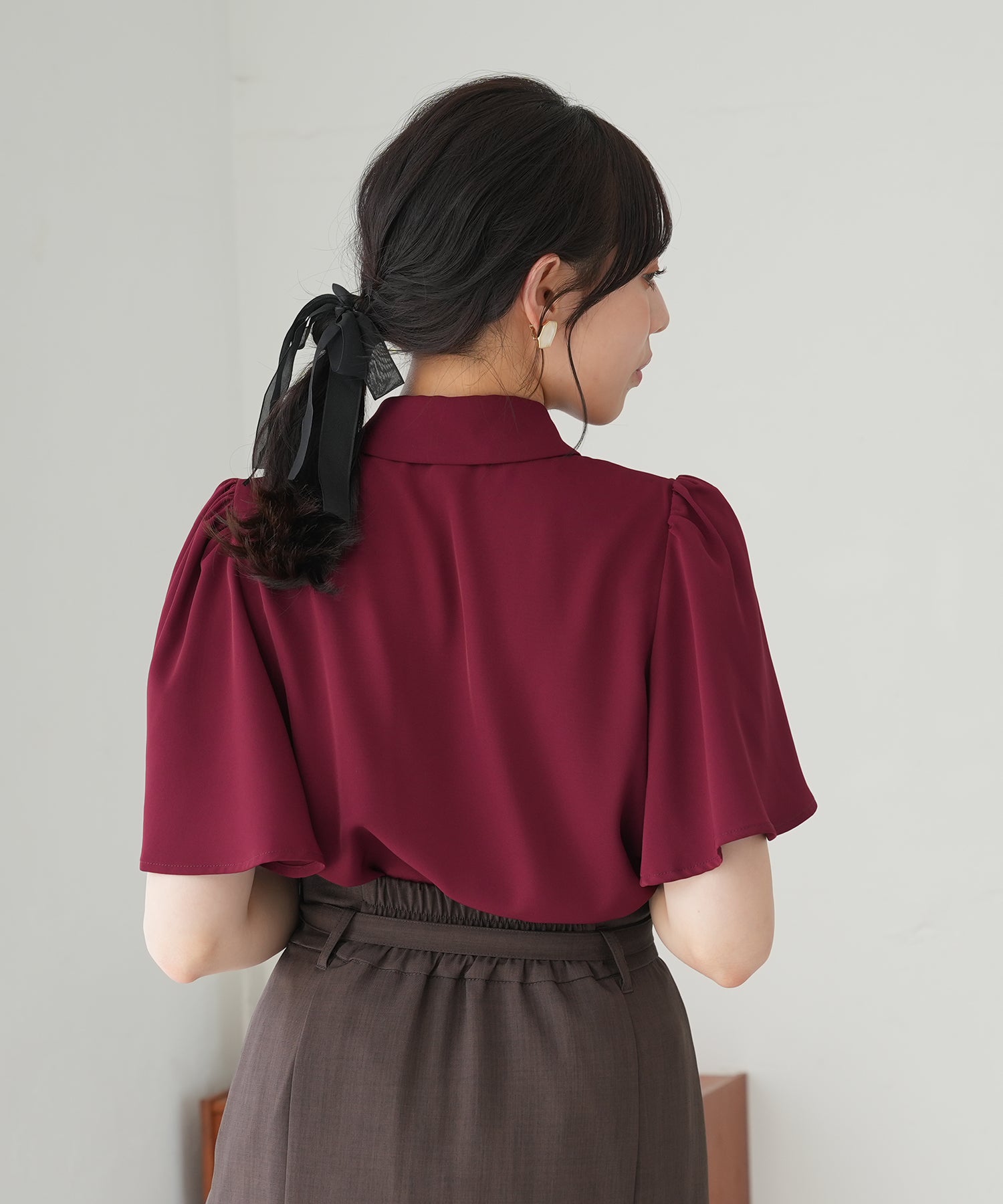 ワイン　model：164　着用サイズ：M