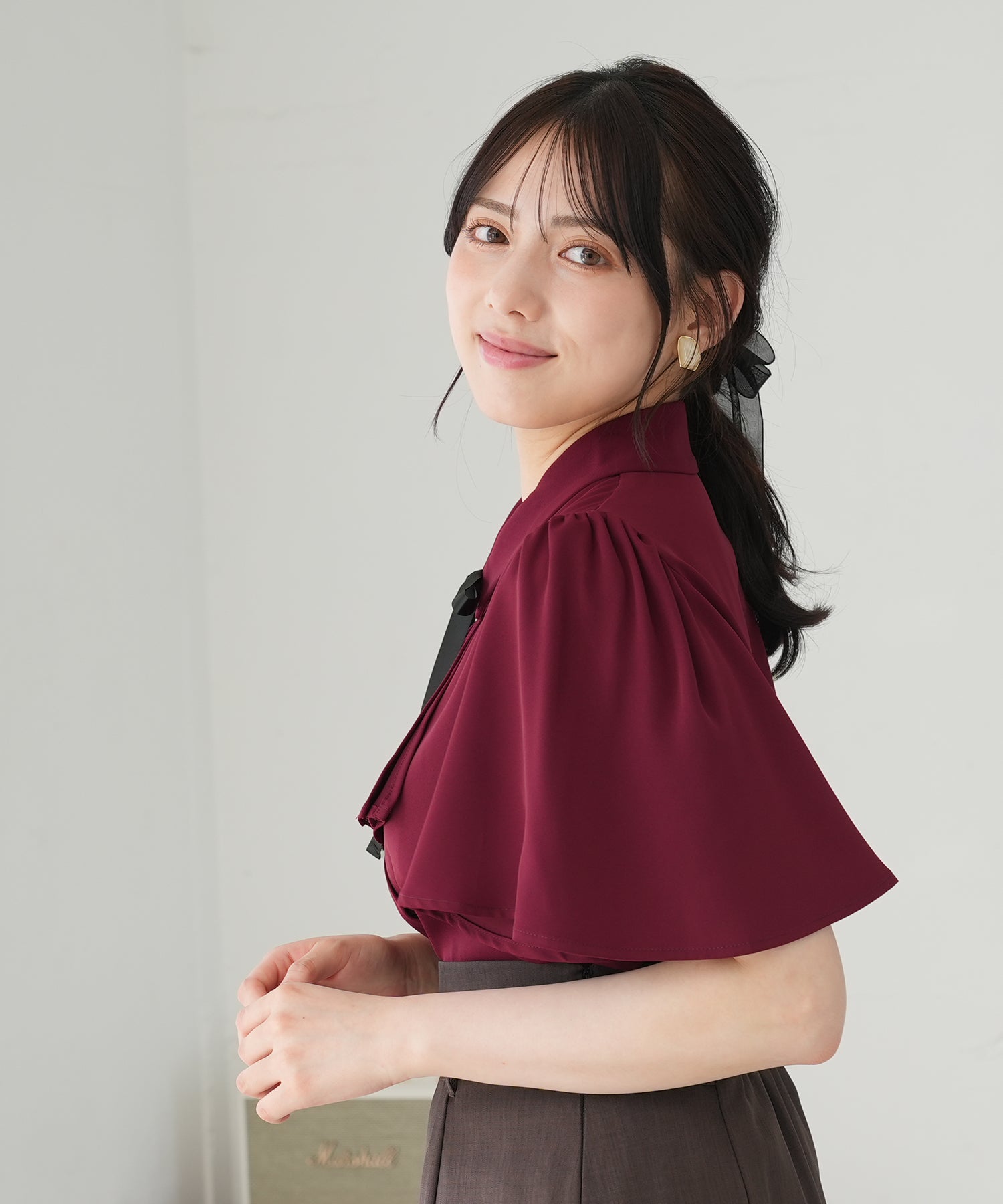 ワイン　model：164　着用サイズ：M