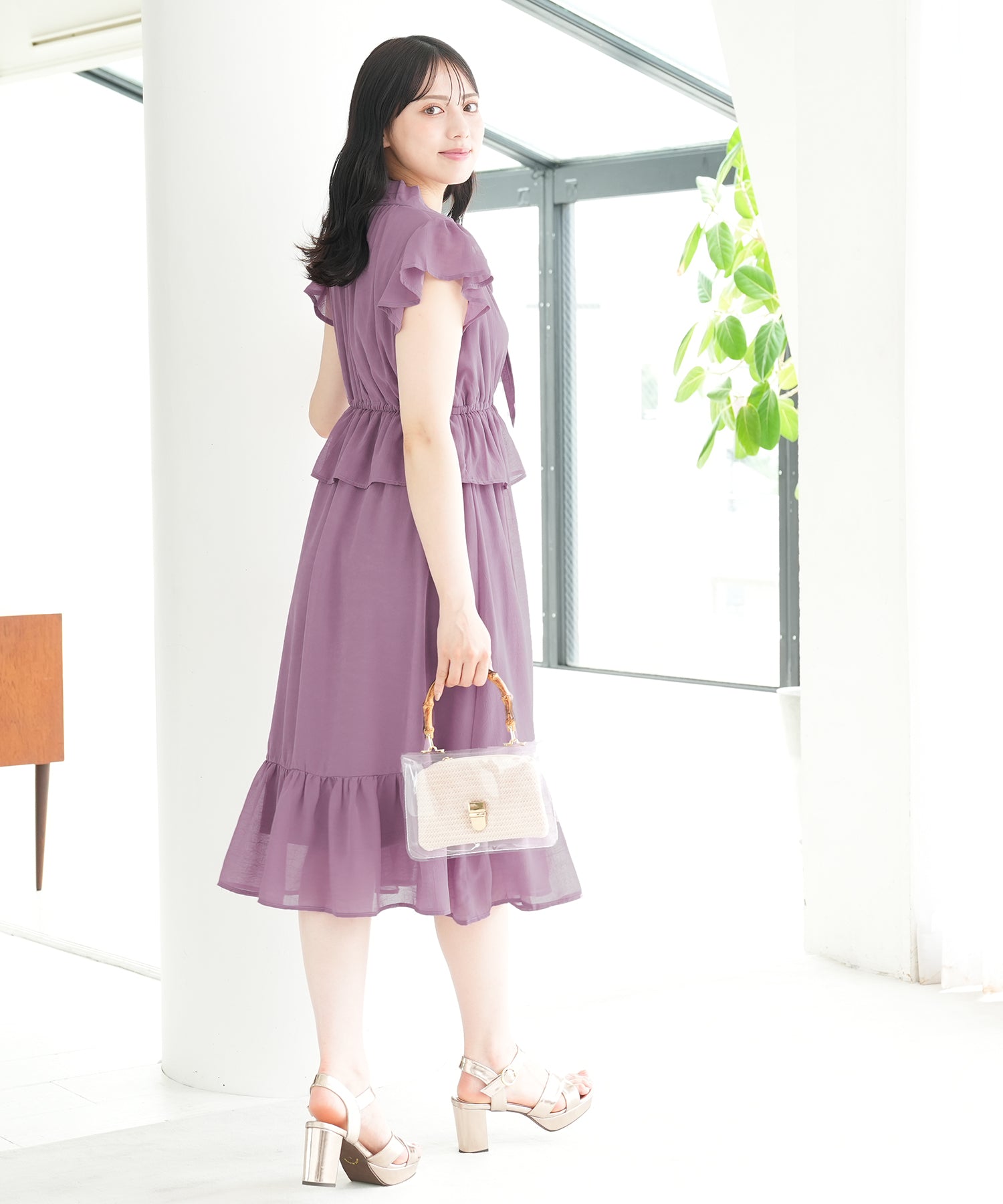 ラベンダー　model：164　着用サイズ：M