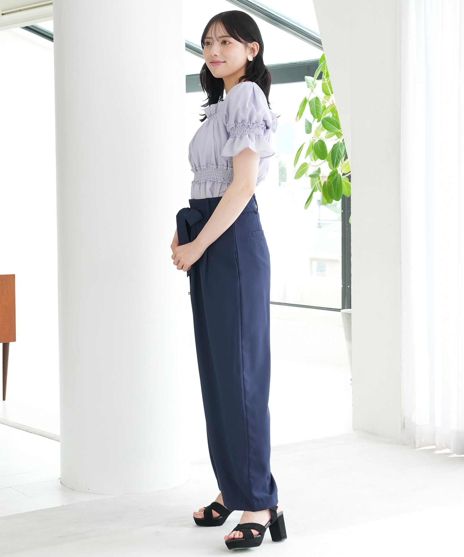 ネイビー　model：164　着用サイズ：M