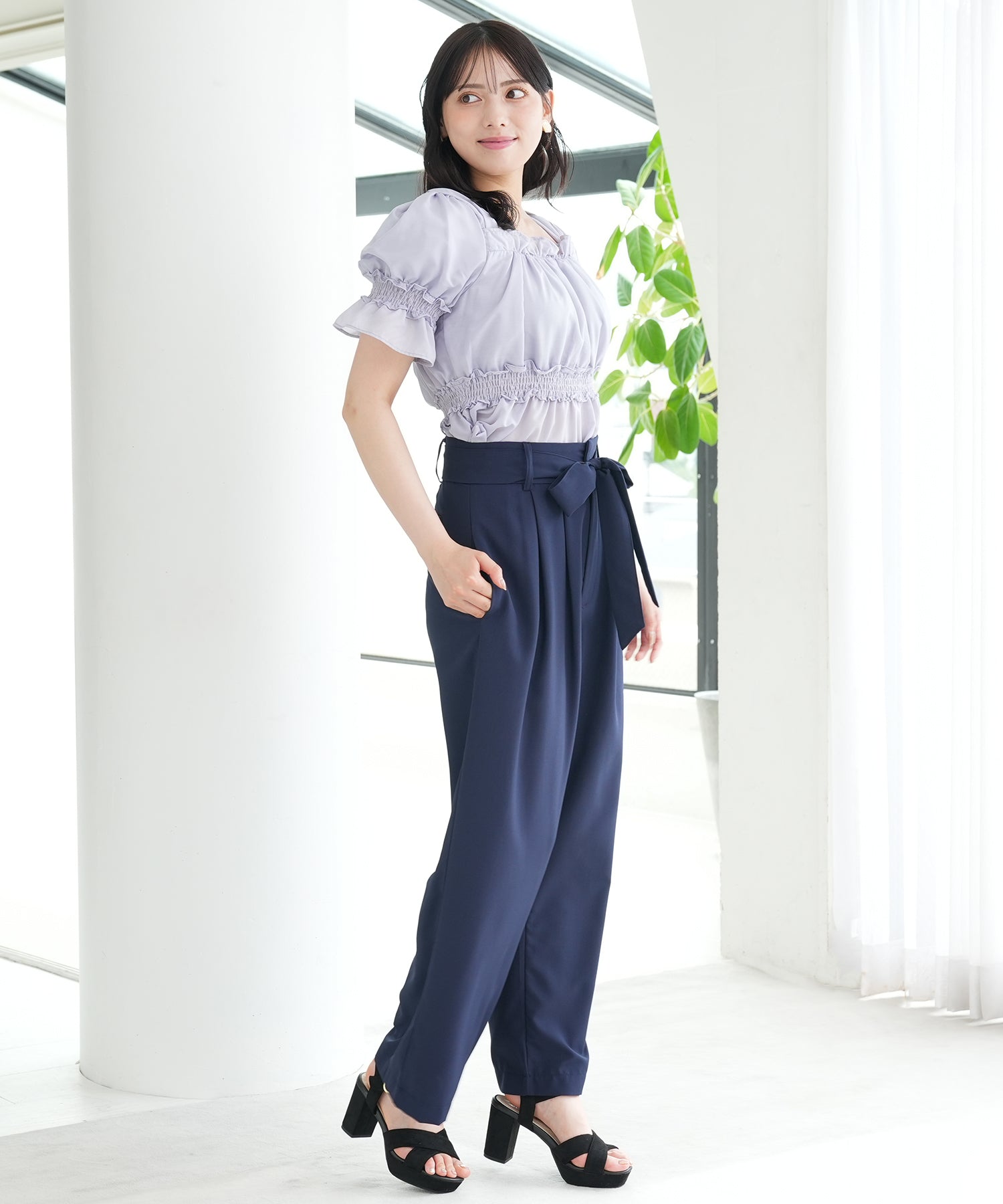 ネイビー　model：164　着用サイズ：M