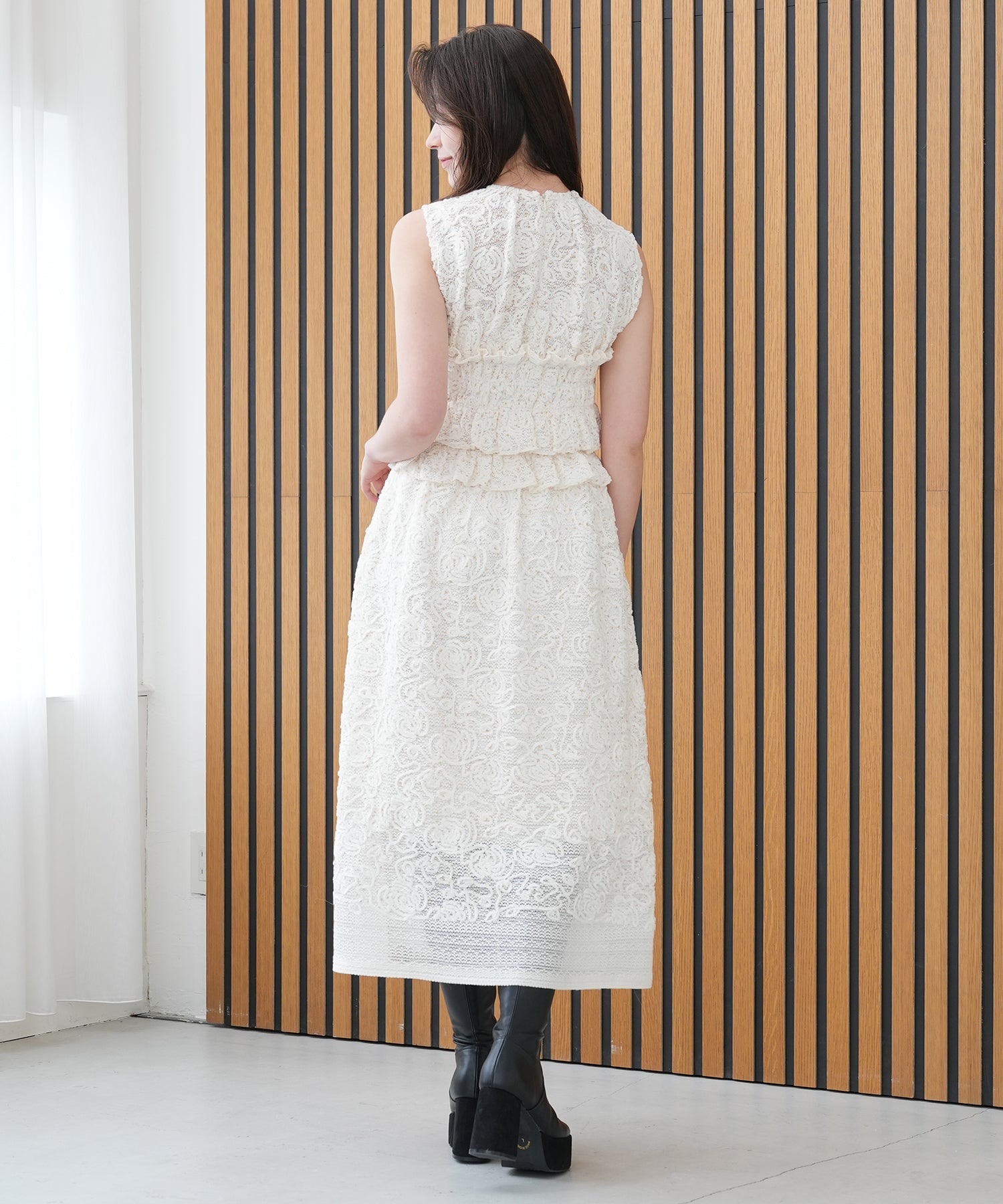 アイボリー　model:162cm  着用サイズ：M