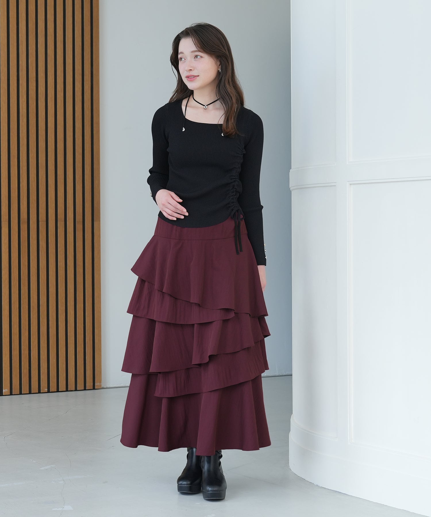 ワイン　model：162　着用サイズ：Ｍ