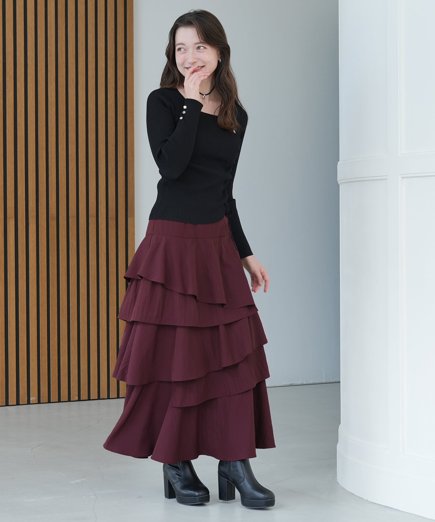 ワイン　model：162　着用サイズ：Ｍ