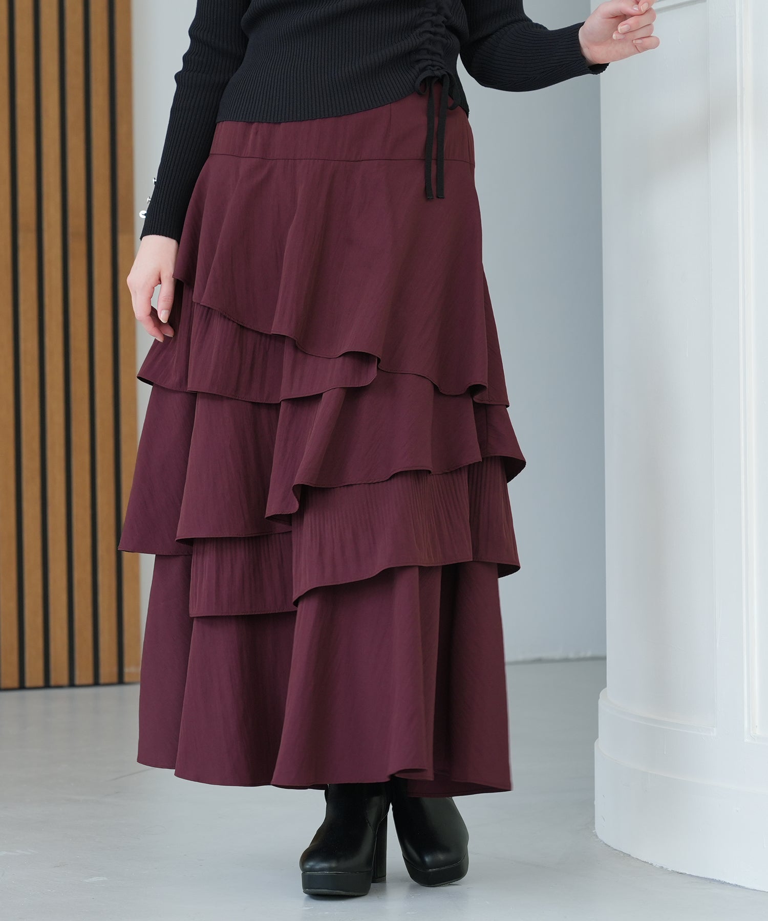 ワイン　model：162　着用サイズ：Ｍ