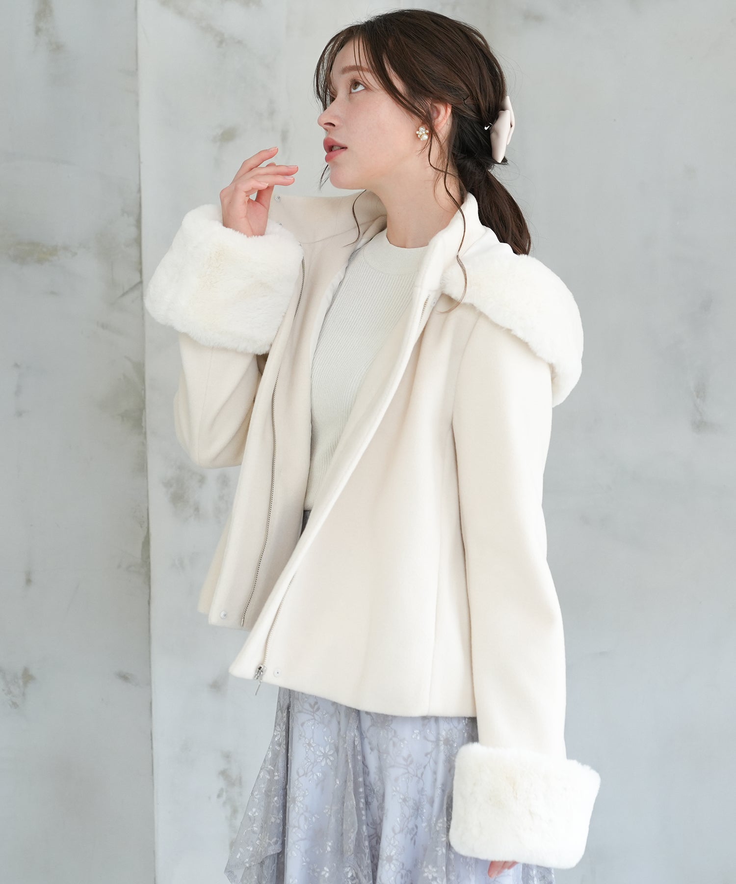 ホワイト　model：162　着用サイズ：M