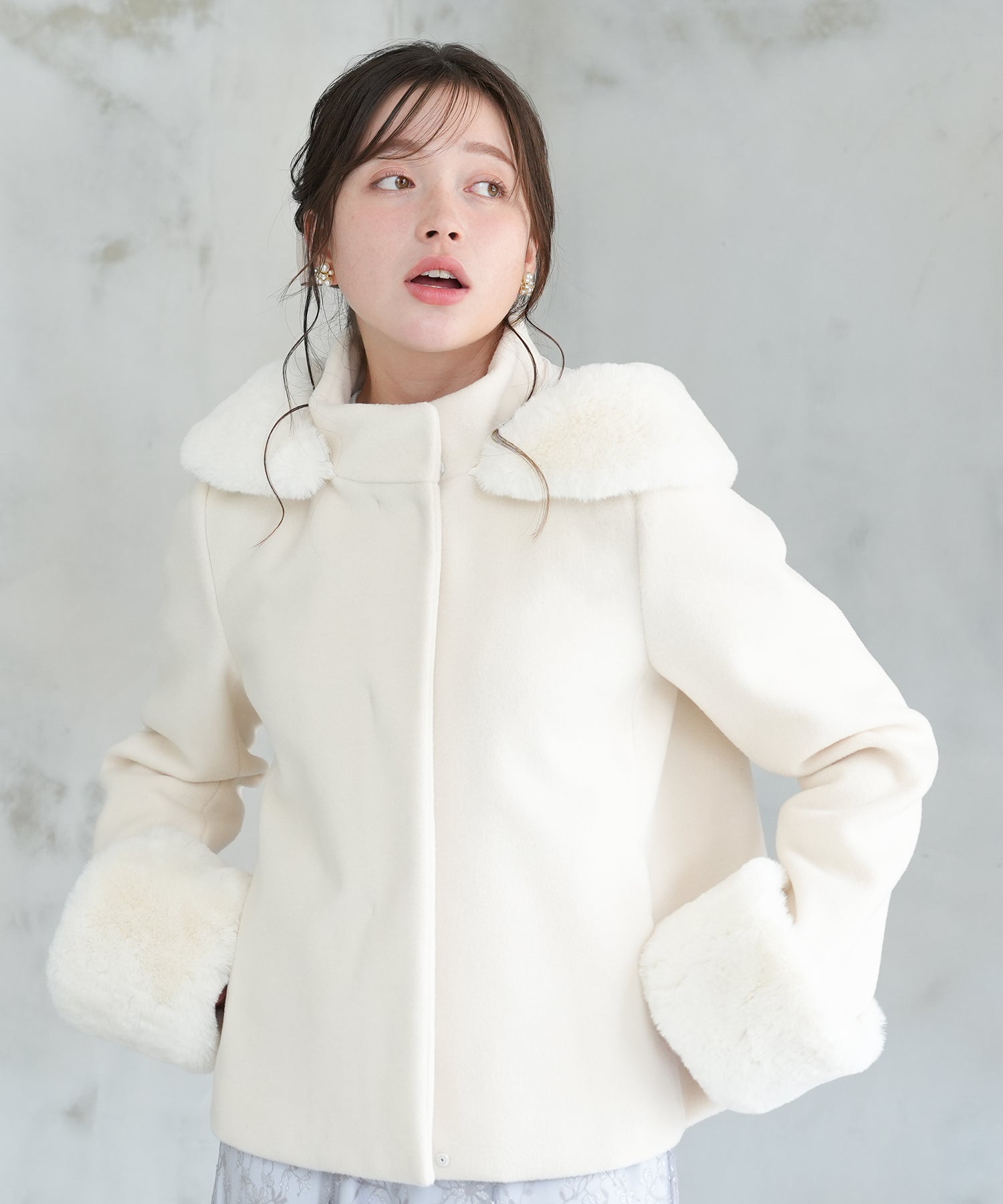 ホワイト　model：162　着用サイズ：M