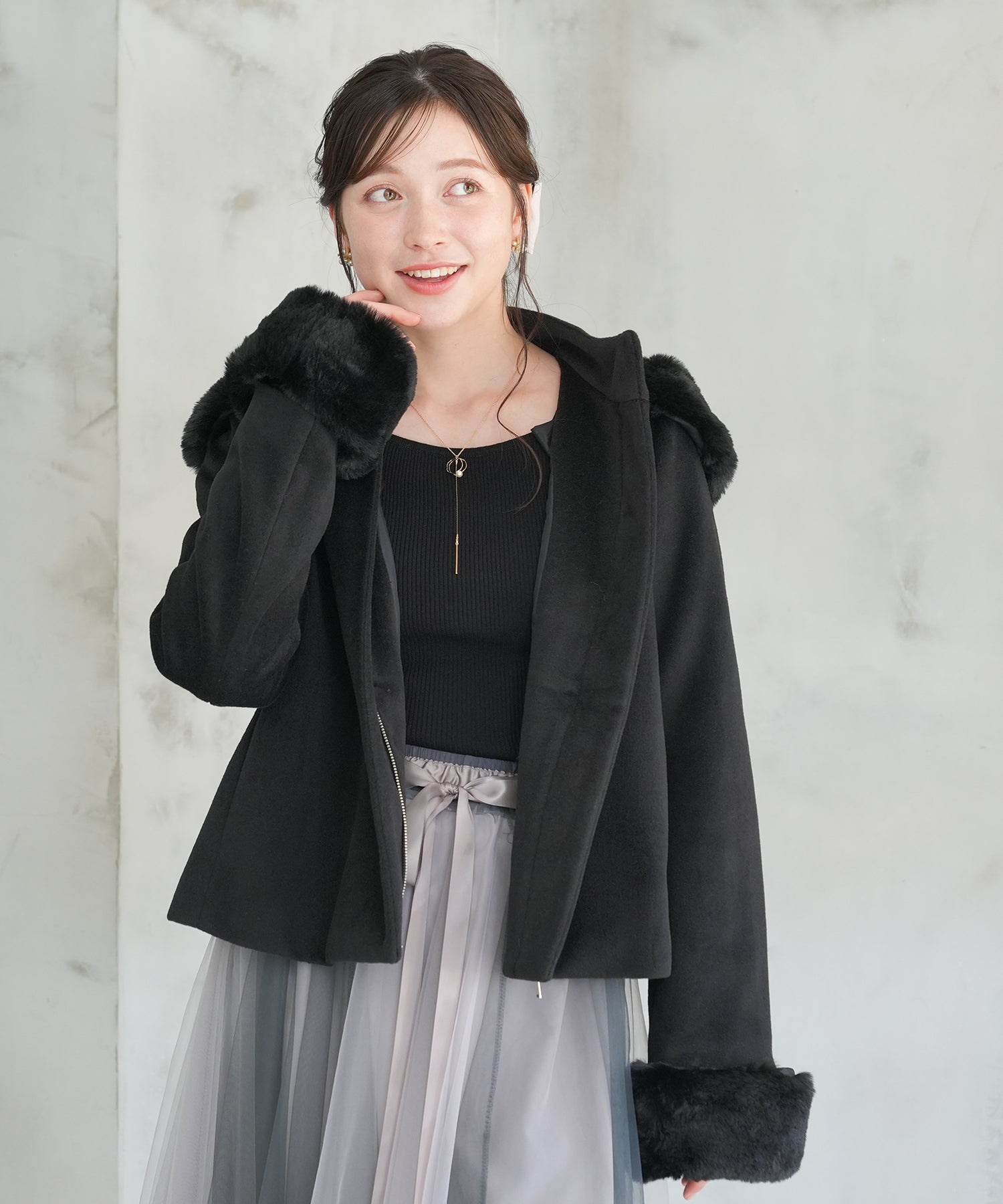 ブラック　model：162　着用サイズ：M