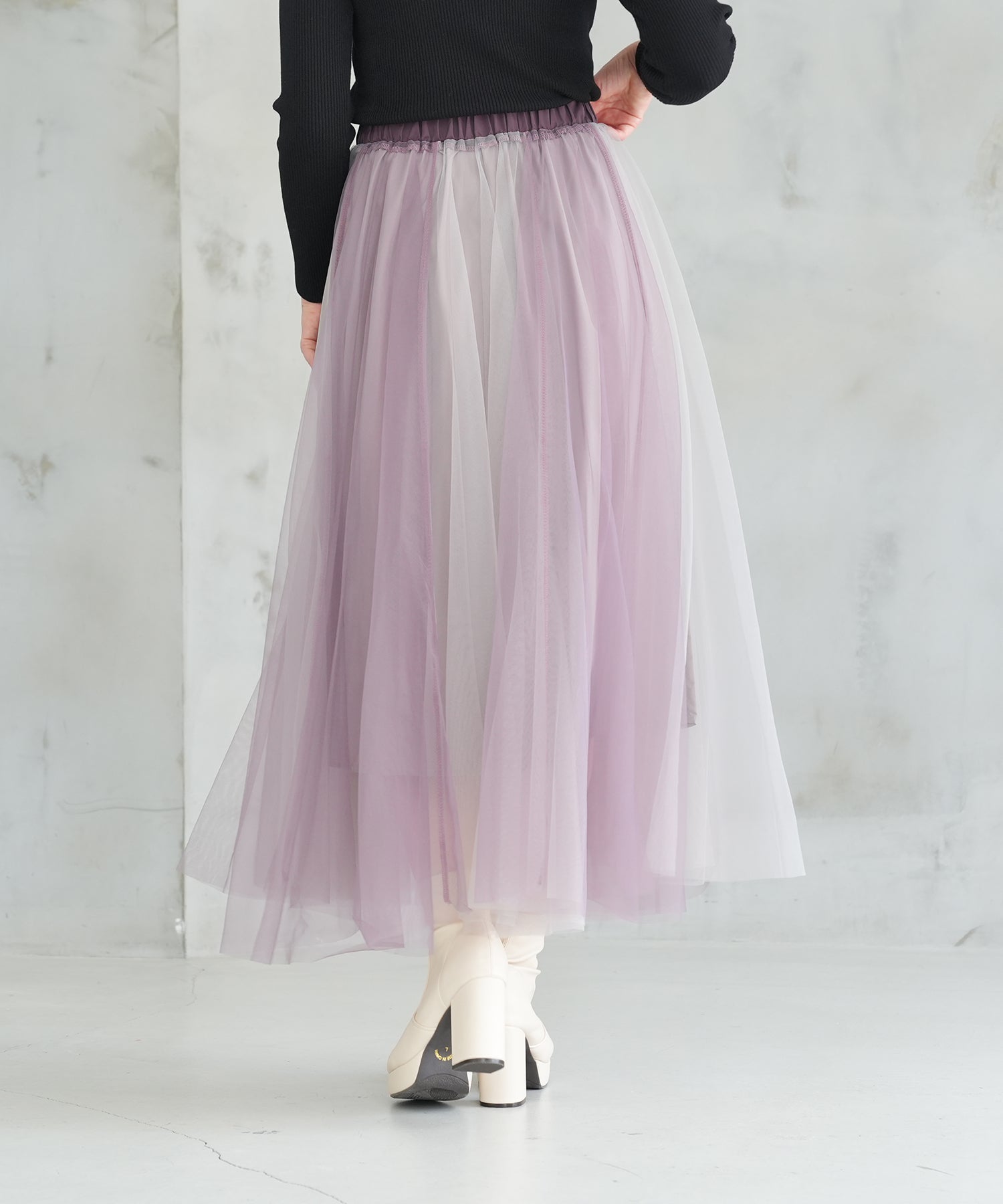 パープル　model:162　着用サイズ：M