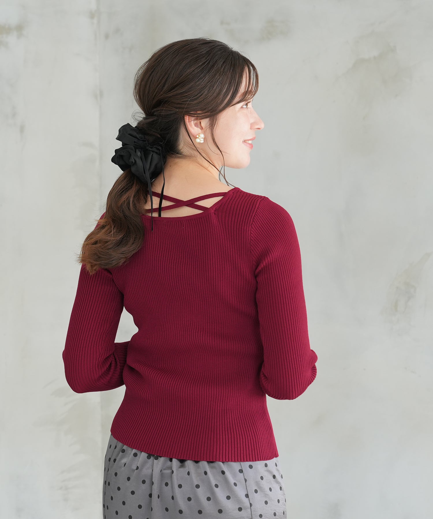 ワイン　model：162　着用サイズ：M