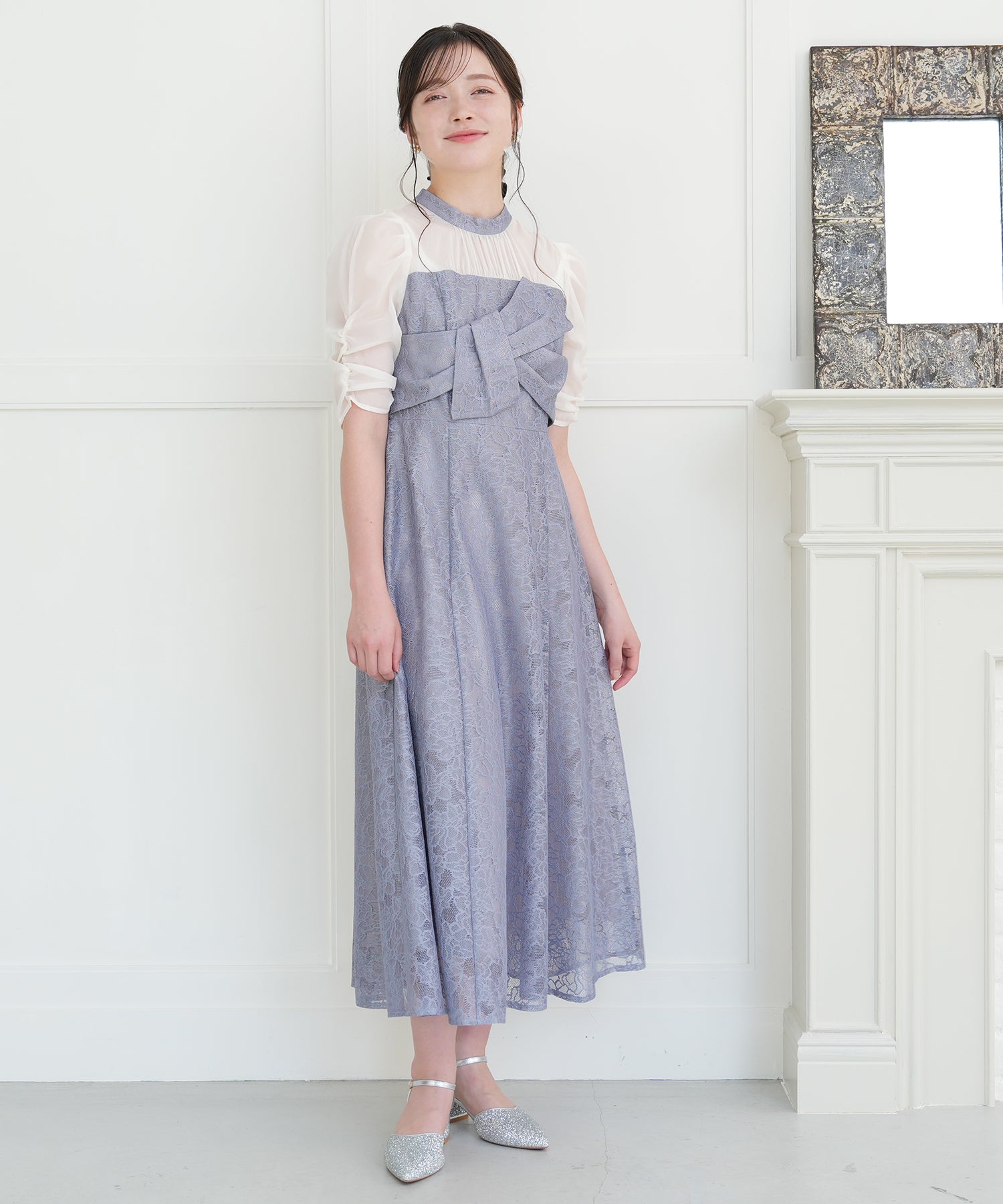 ブルー　model:162cm 着用サイズ：M