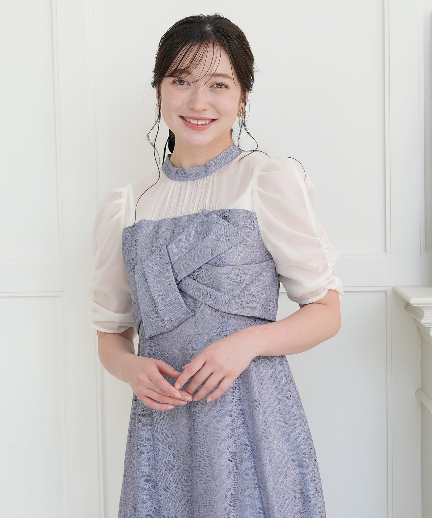 ブルー　model:162cm 着用サイズ：M