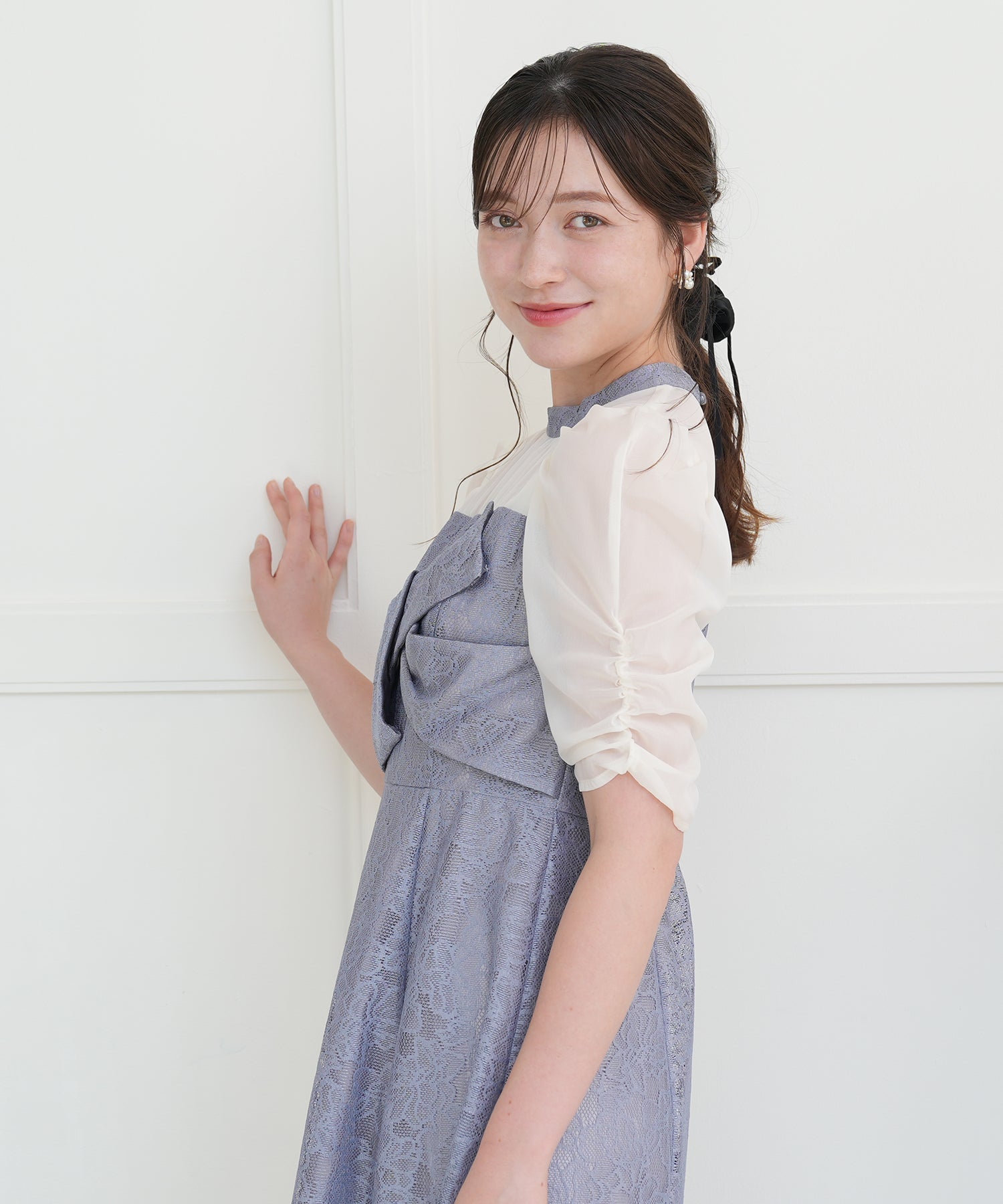 ブルー　model:162cm 着用サイズ：M