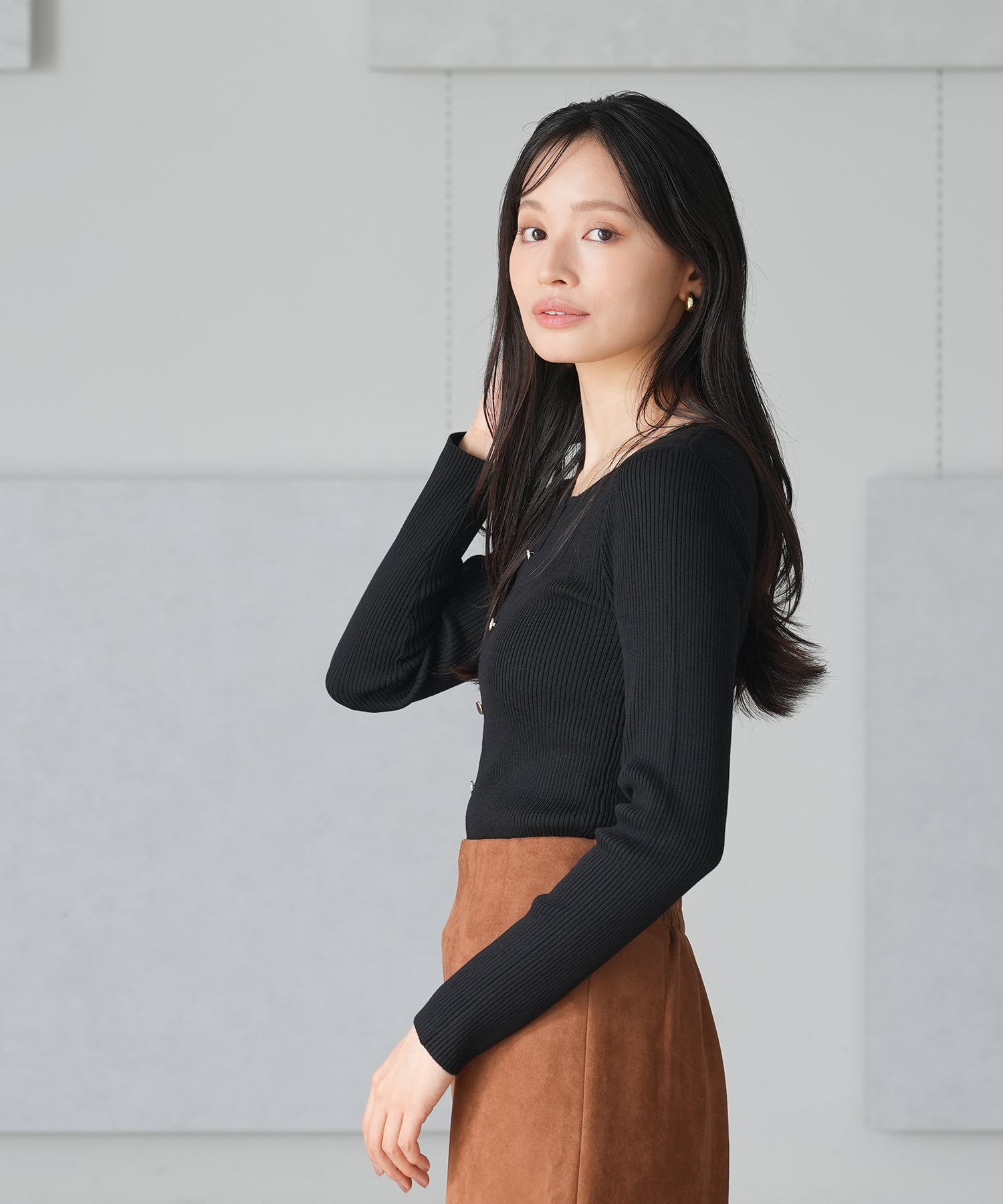 ブラック　model：165　着用サイズ：M