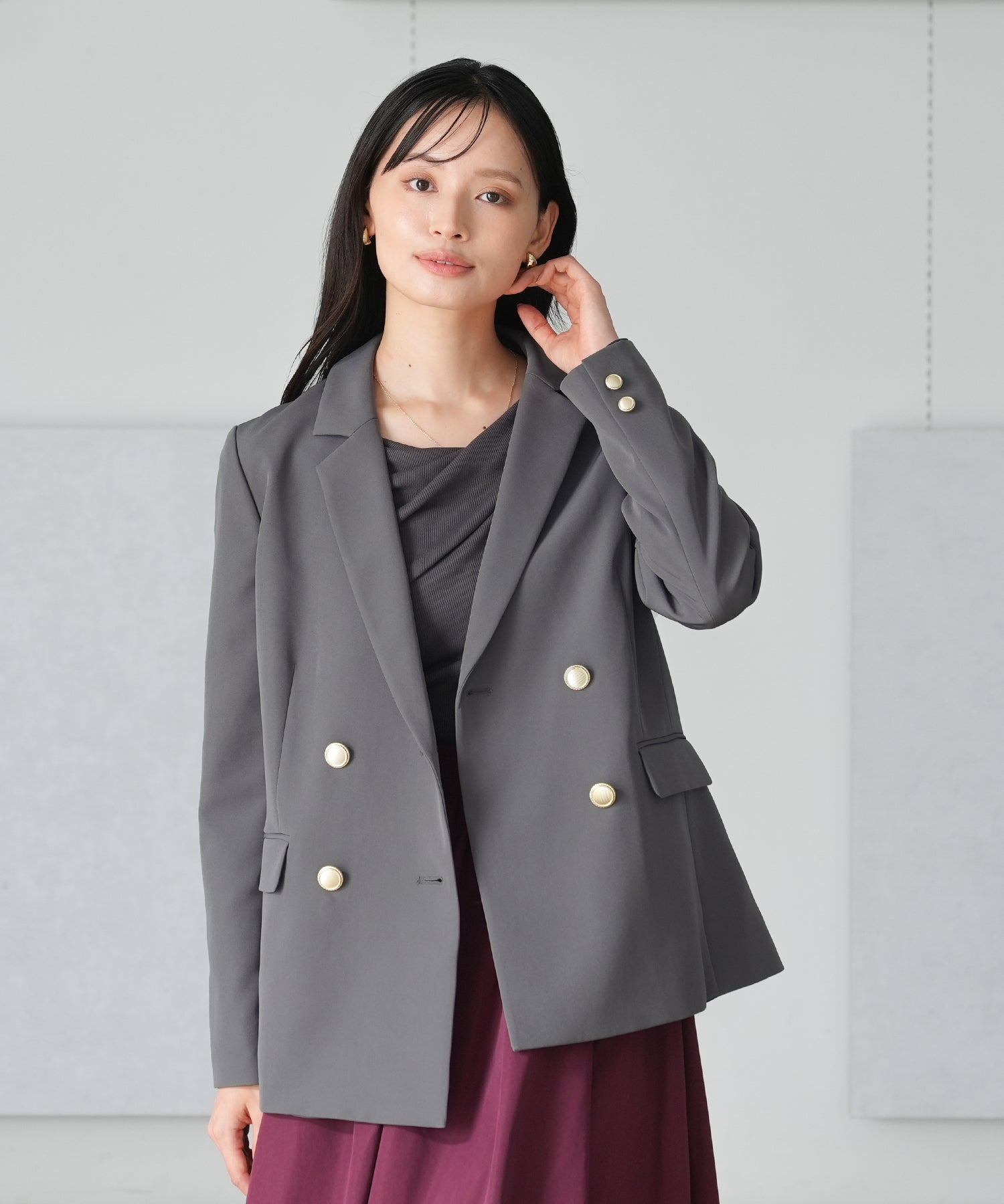 チャコール　model：165　着用サイズ：M