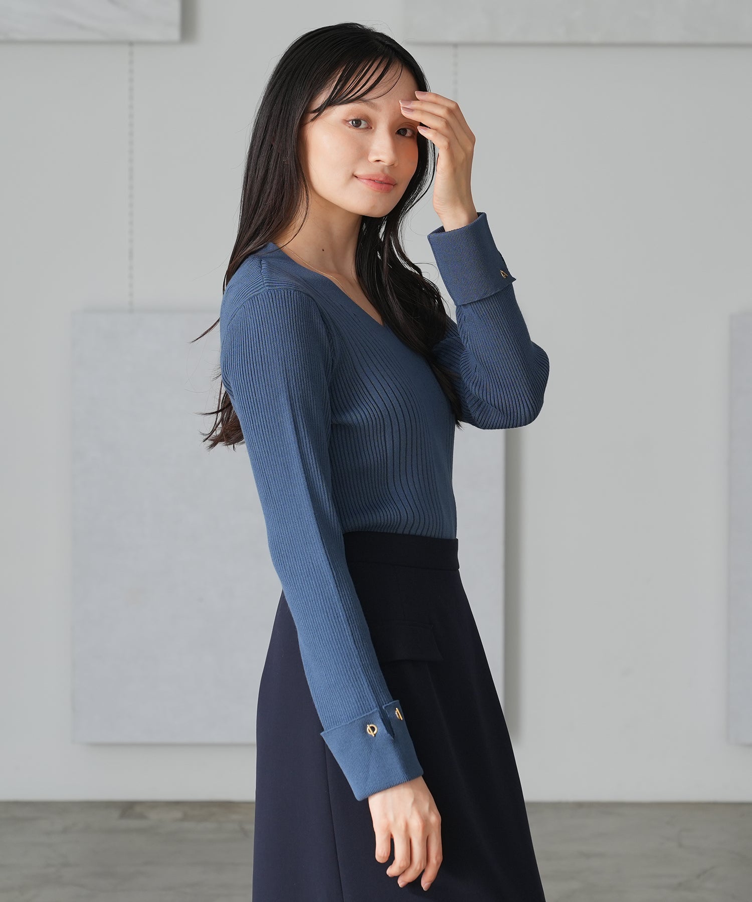 ブルー　model:165cm  着用サイズ：M