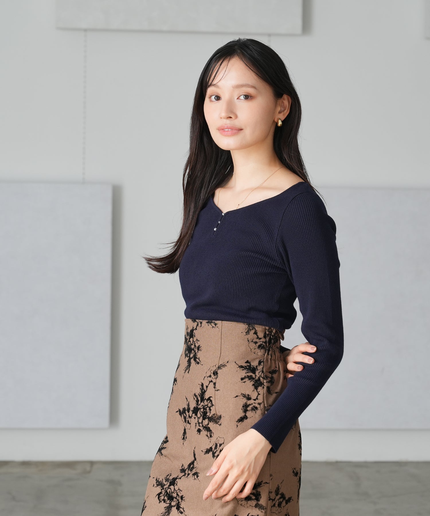 ネイビー　model:165　着用サイズ：M