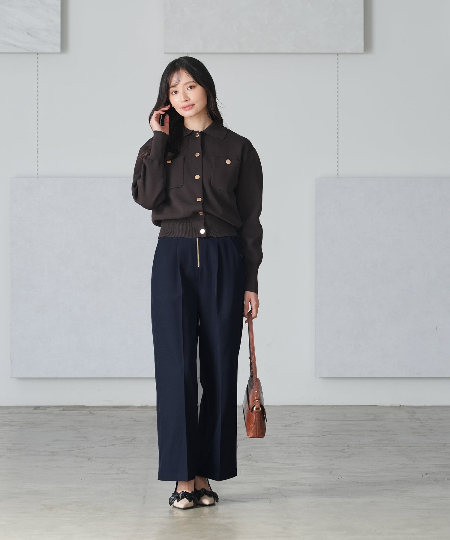 ネイビー　model：165　着用サイズ：M