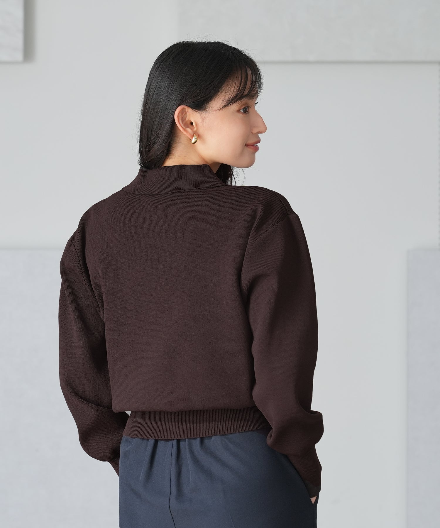 フレンチポロカーディガン