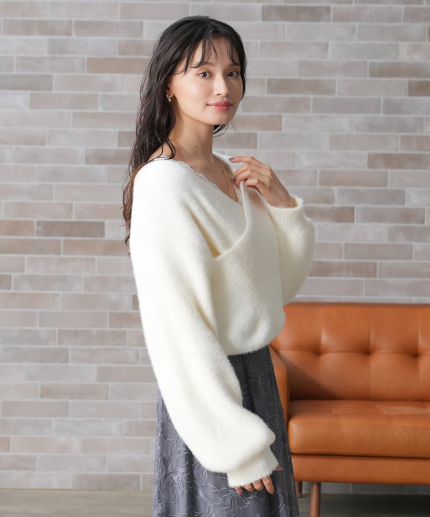 アイボリー　model：165㎝　着用サイズ：M