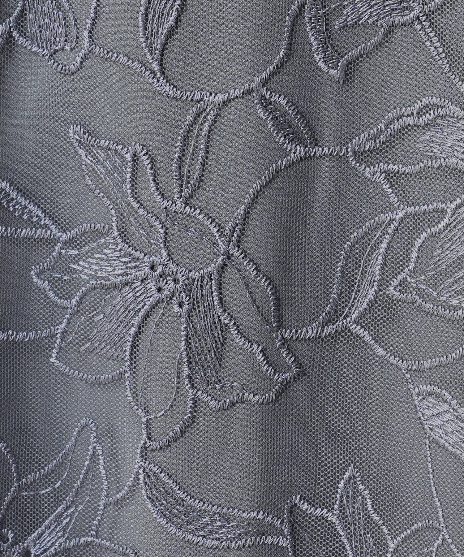 フラワー刺繍レースフレアスカート