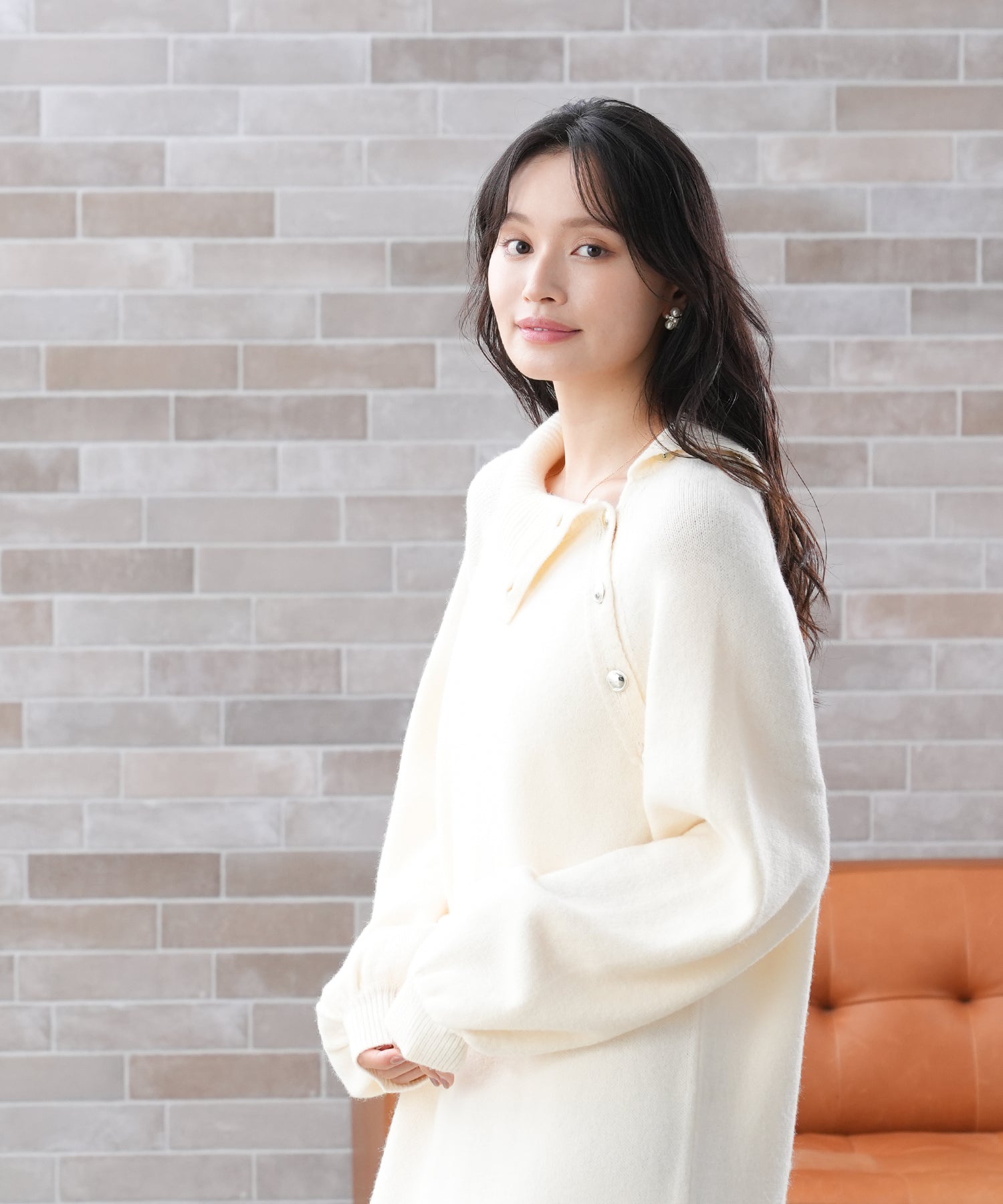 アイボリー　model:165 　着用サイズ：M